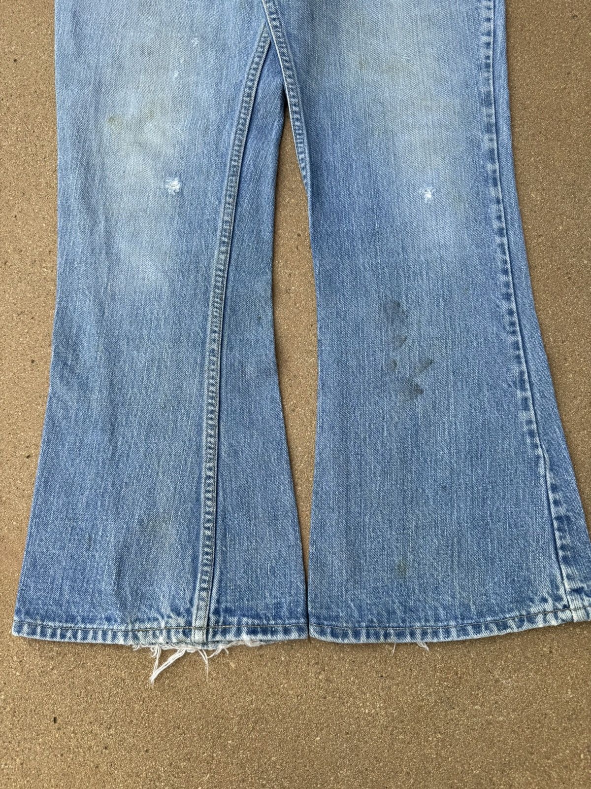 Levi's × Vintage Vtg 70’s Levi’s 646 Orange Tab Bellbottom Flare Jeans 33x29 Size US 33 - 3 Thumbnail