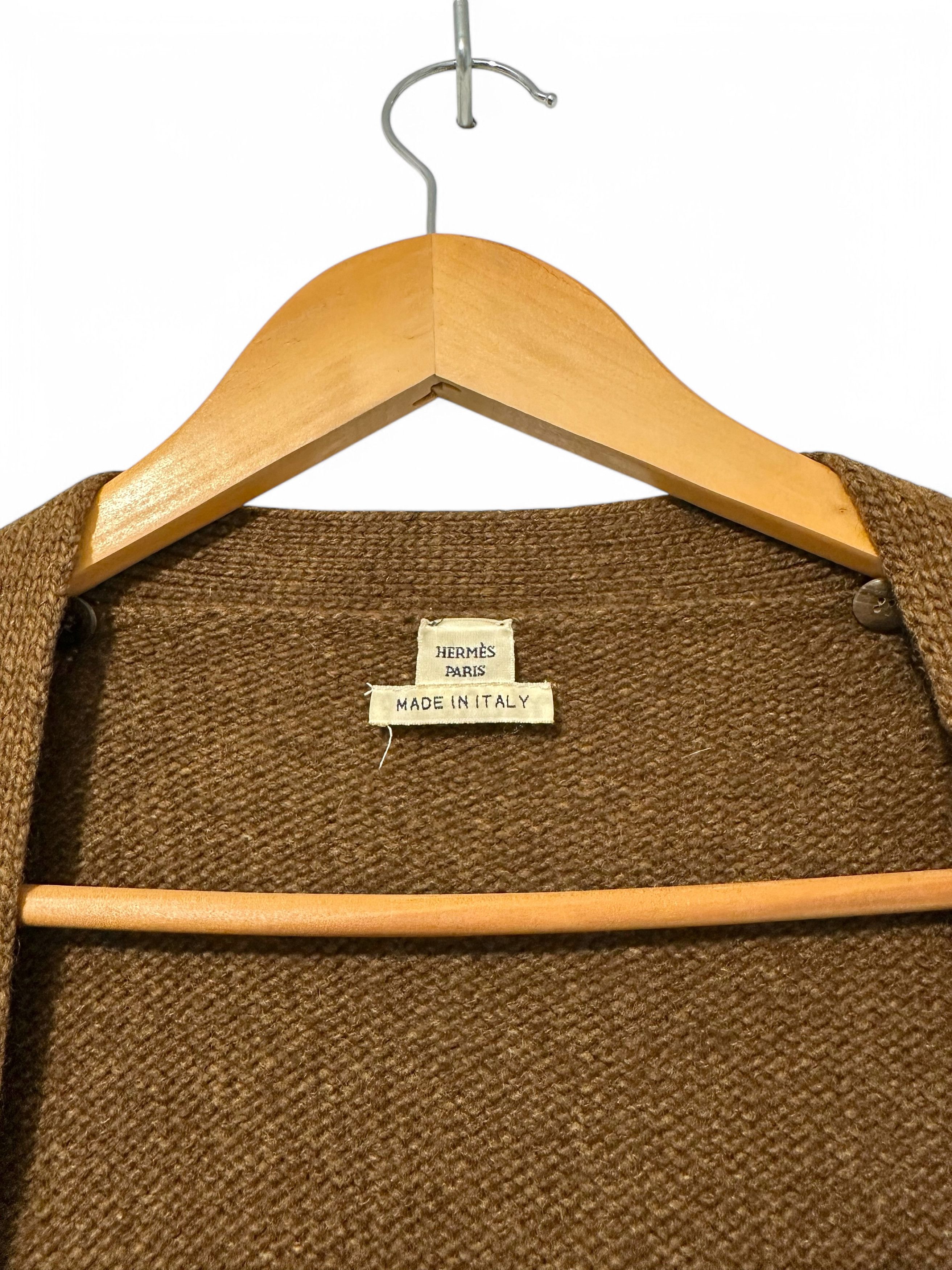 Hermes Vintage Hermes Long Buttoned Cardigan Sweater Yak Wool US6/M Size M / US 6-8 / IT 42-44 - 4 Thumbnail