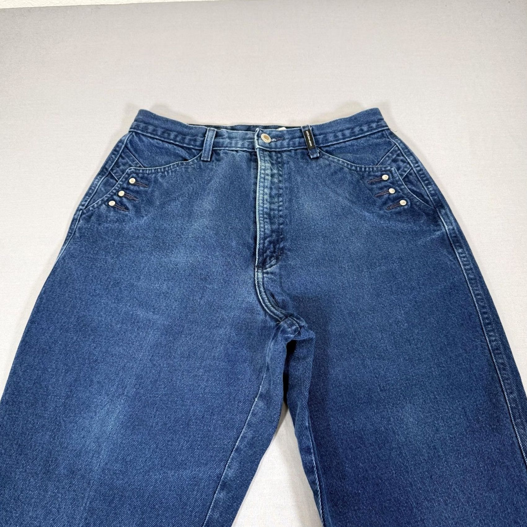 Vintage VINTAGE Rockies Jeans Womens 15 Blue Bare Back Slim Fit Denim Pants 90s Size 36" / US 14 / IT 50 - 2 Thumbnail