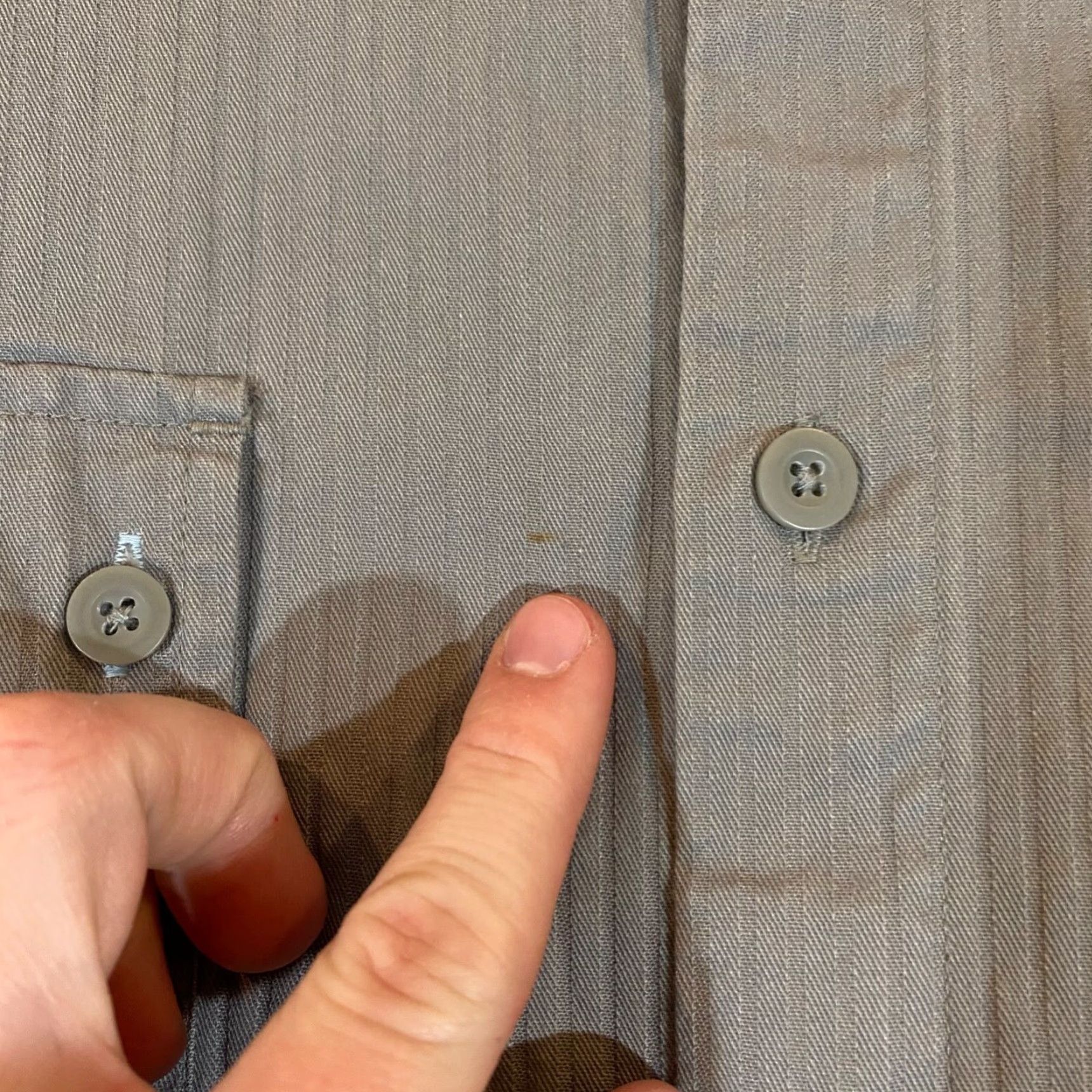 Dickies Dickies Shirt Mens 3XL Gray Button Up Chest Pocket Outdoors S/S Button-Up Casual Workwear Regular Men X-Large Size US XXL / EU 58 / 5 - 4 Thumbnail