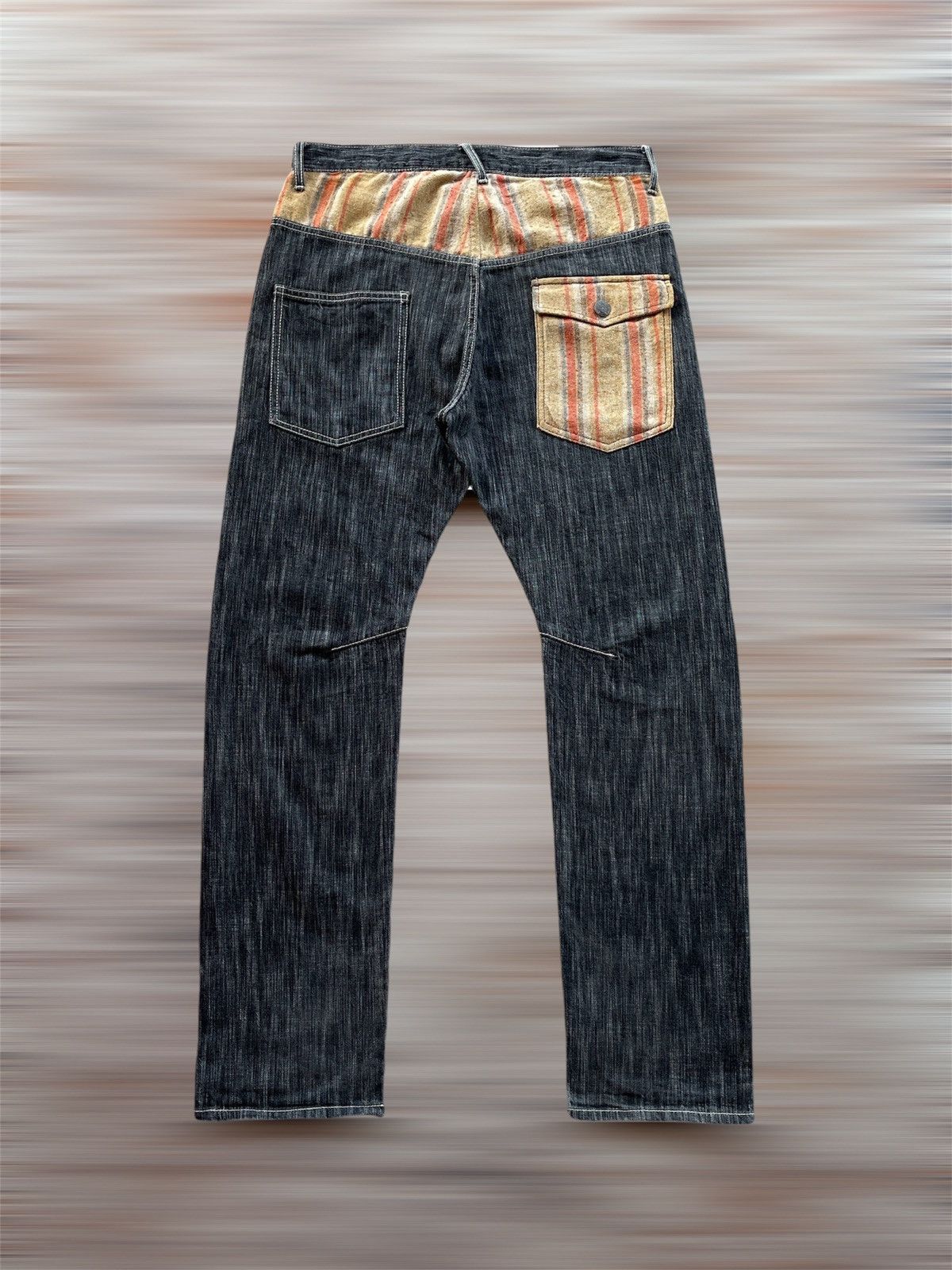 Fashion Victim × Vintage WILD KHAKIS PATCHWORK POCKET JEANS Size US 33 - 4 Thumbnail