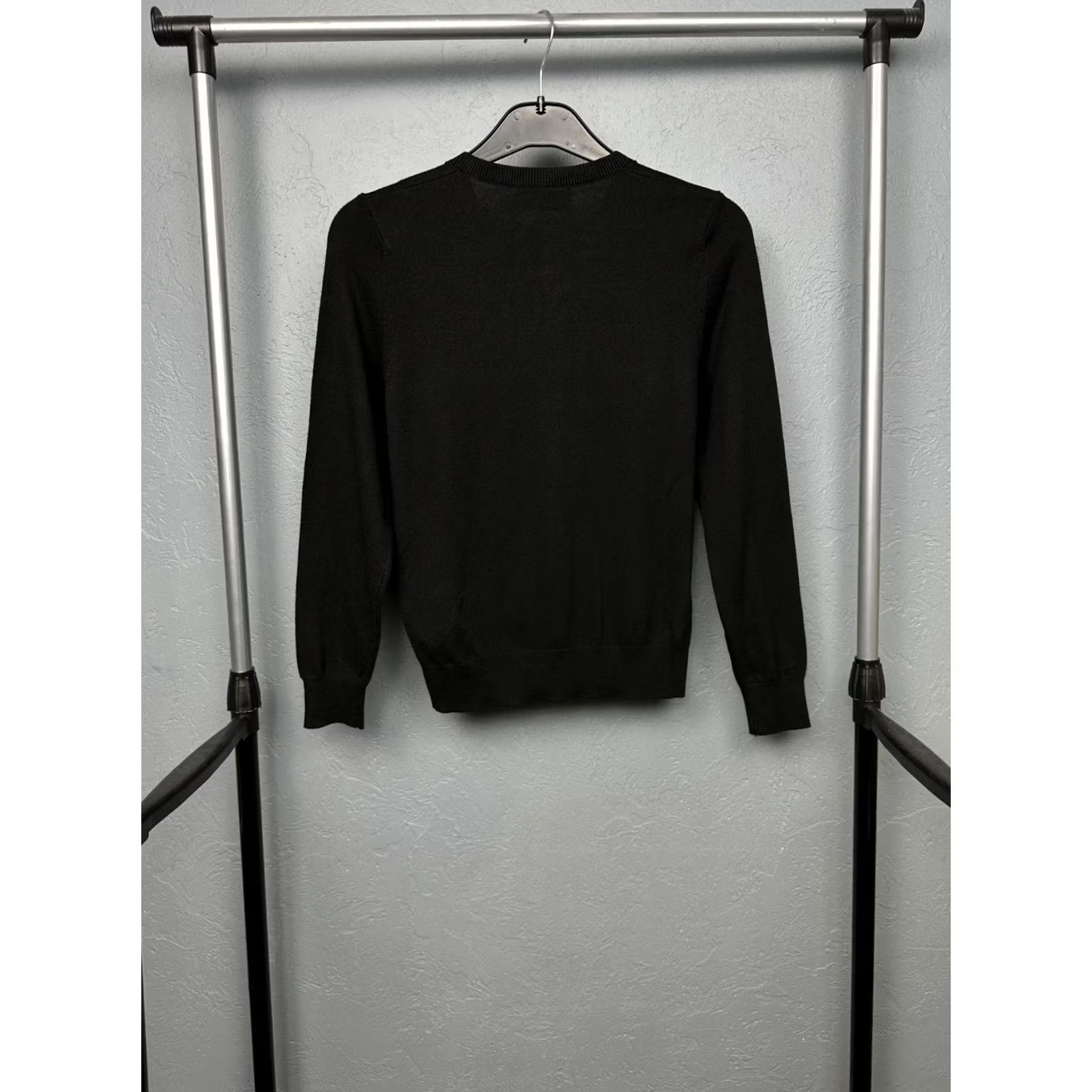 Coach Coach New York Womens Knit Sweater Cardigan XS Black Cotton, Viscose Knit Cardigan Womens XS Black Size XS / US 0-2 / IT 36-38 - 7 Thumbnail