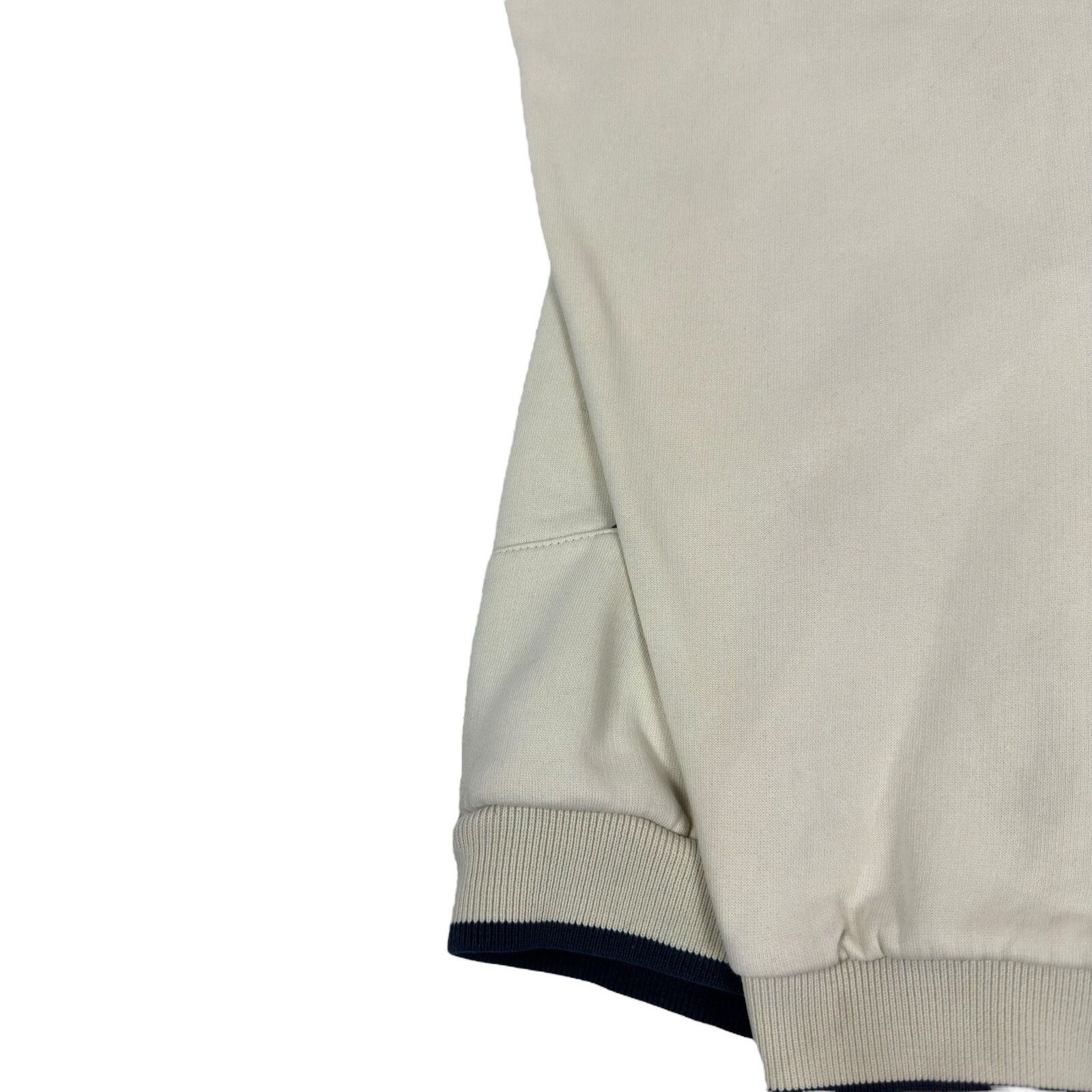 Nike × Vintage Nike Men's Ivory Swoosh Terry Fleece Pullover Hoodie Medium Size US M / EU 48-50 / 2 - 6 Thumbnail