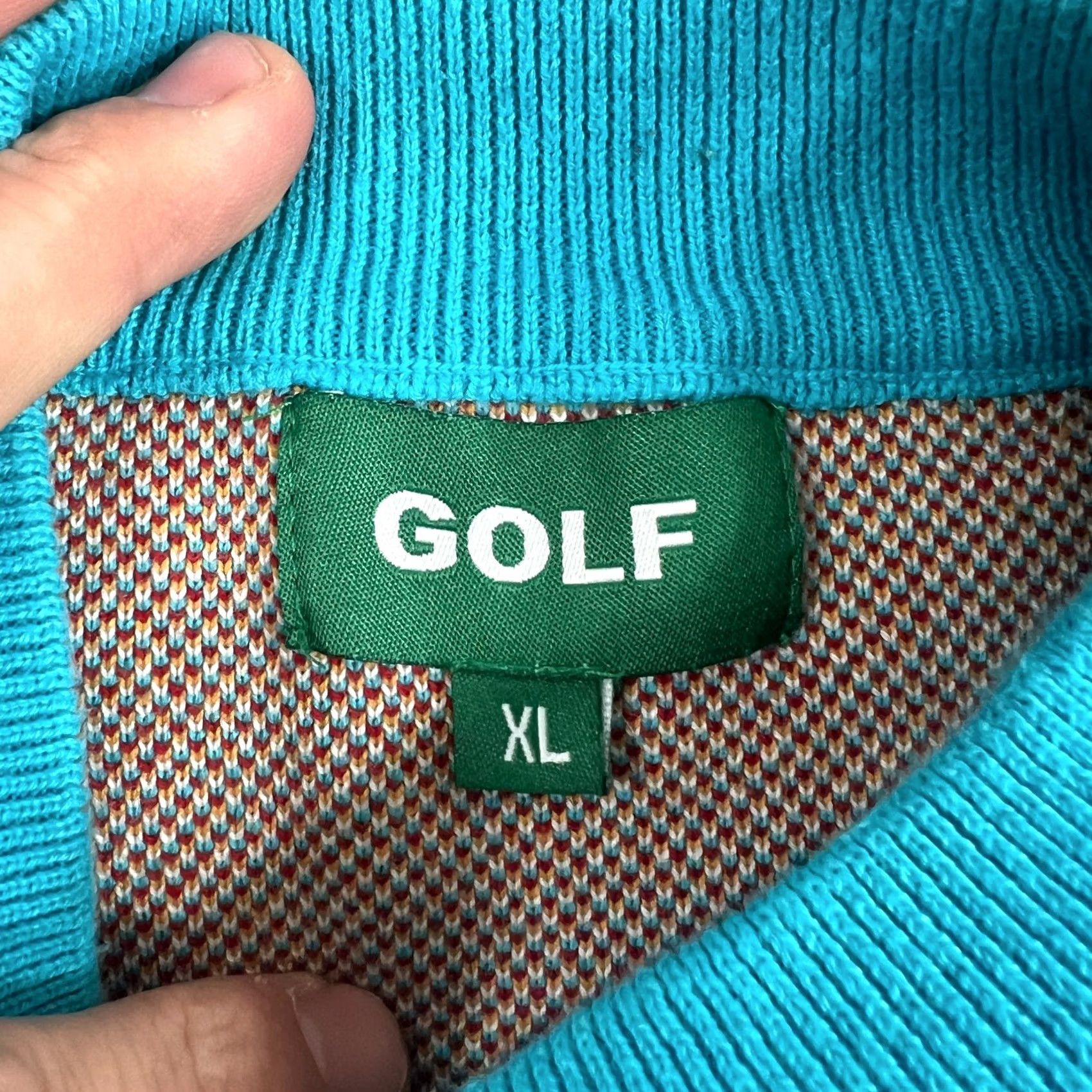 Golf Wang Vintage Golf Wang Sweater Blue Yellow Graffiti Safari Jumper Tyler The Creator Mens M Blue Satin? Size US M / EU 48-50 / 2 - 5 Thumbnail