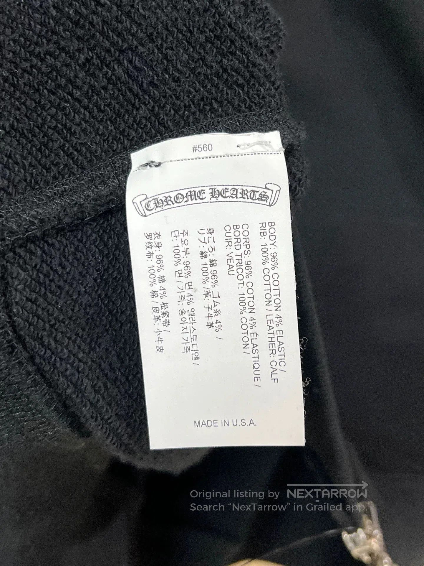 Chrome Hearts Chrome Hearts Sanskrit Leather Patch Hoodie. Size US L / EU 52-54 / 3 - 7 Thumbnail