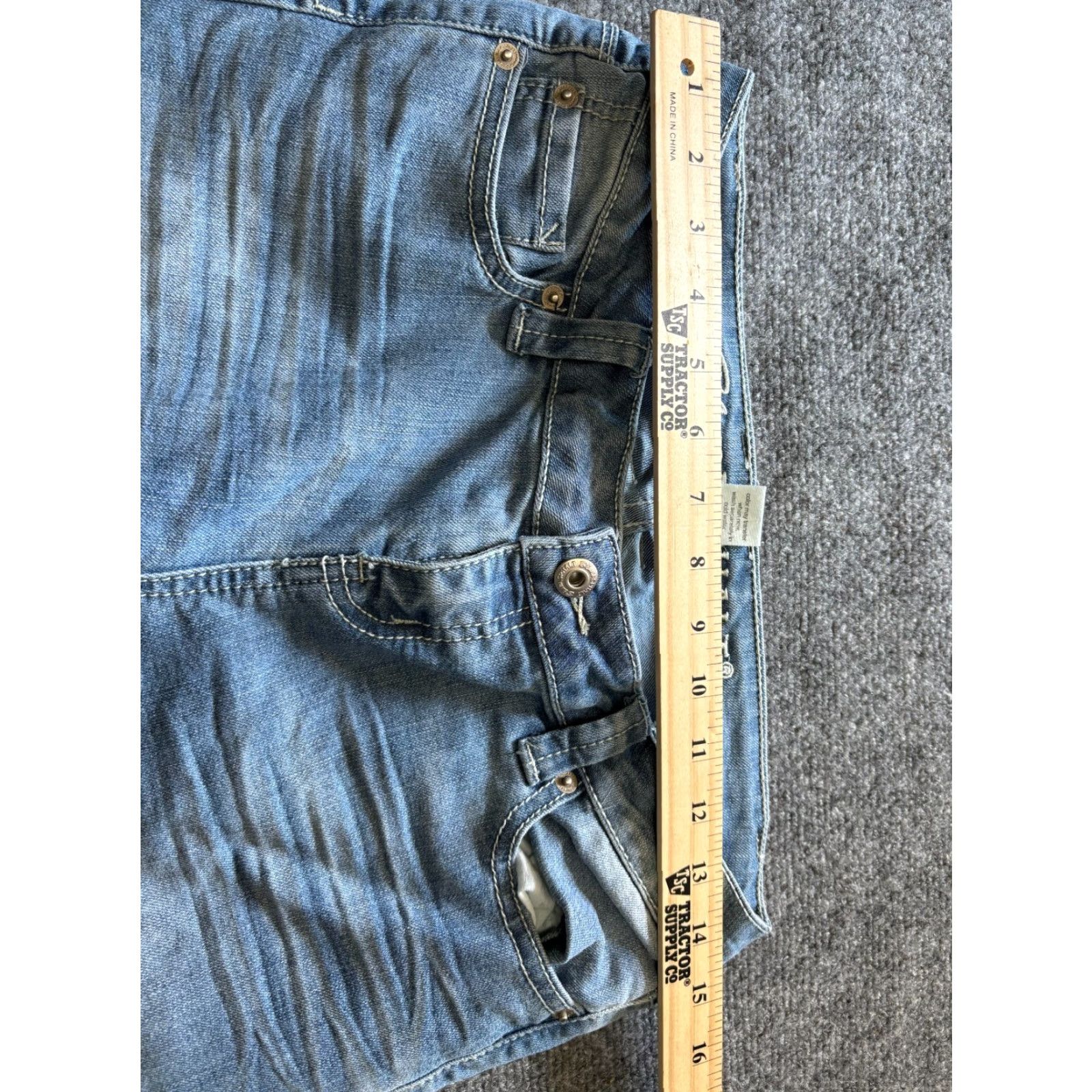 Vintage Blue Asphalt Jeans Women Size 8 Short Light Wash Skinny Low Rise Stretch Denim Jeans WS-46 Blue Asphalt Junior Style WS-46 Men’s? Size 30" / US 8 / IT 44 - 3 Thumbnail