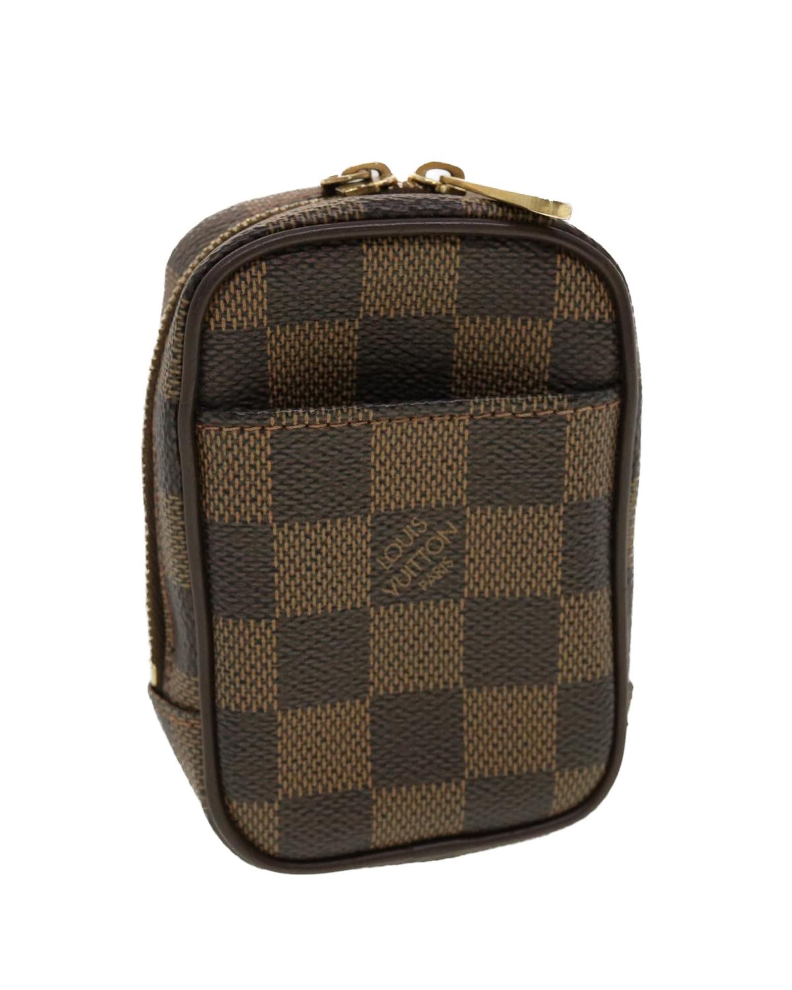 image of Compact And Stylish Louis Vuitton Clutch Bag in Brown, Women's