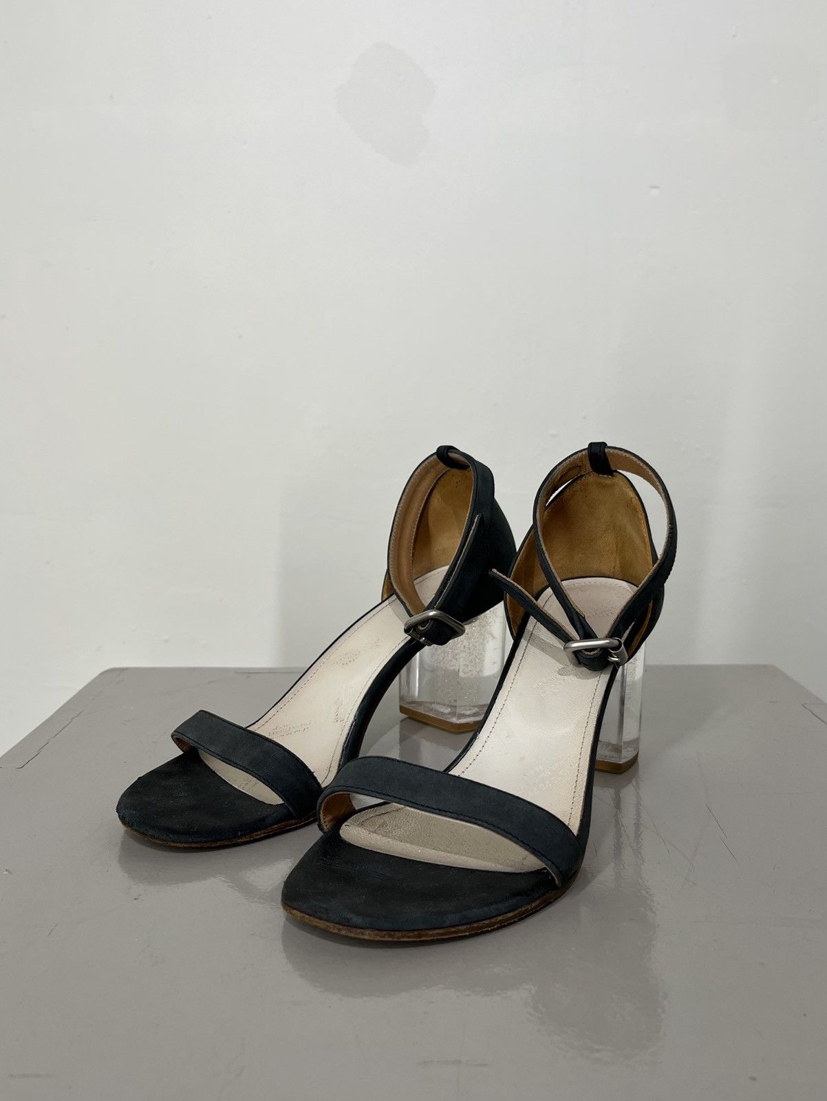 Maison Margiela Martin Era Tromp L’oeil Clear Heel Sandals Size US 6 / IT 36 - 16 Thumbnail