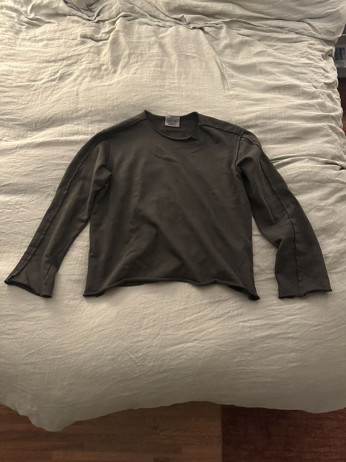 No.317 brown organic cotton fleece top
