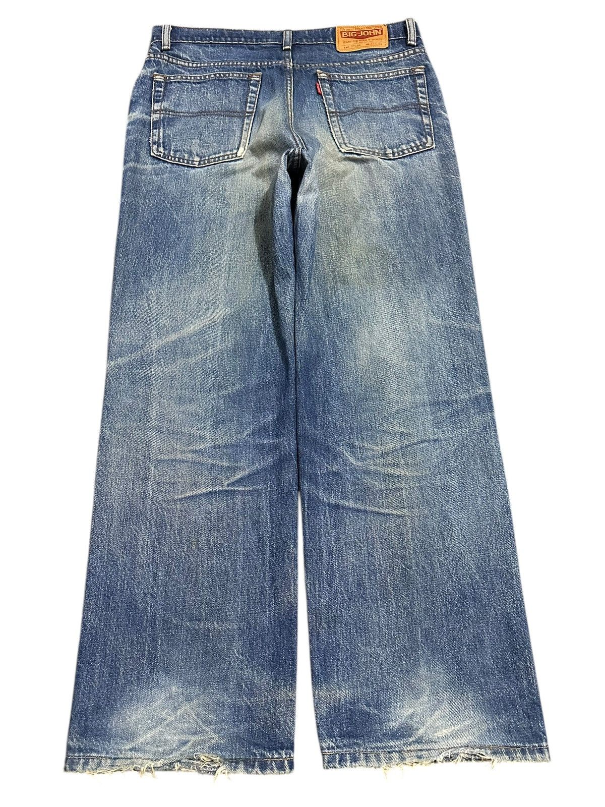 Big John Vintage Big John Classic Mud Wash Style Distress Baggy Jeans Size US 33 - 2 Thumbnail