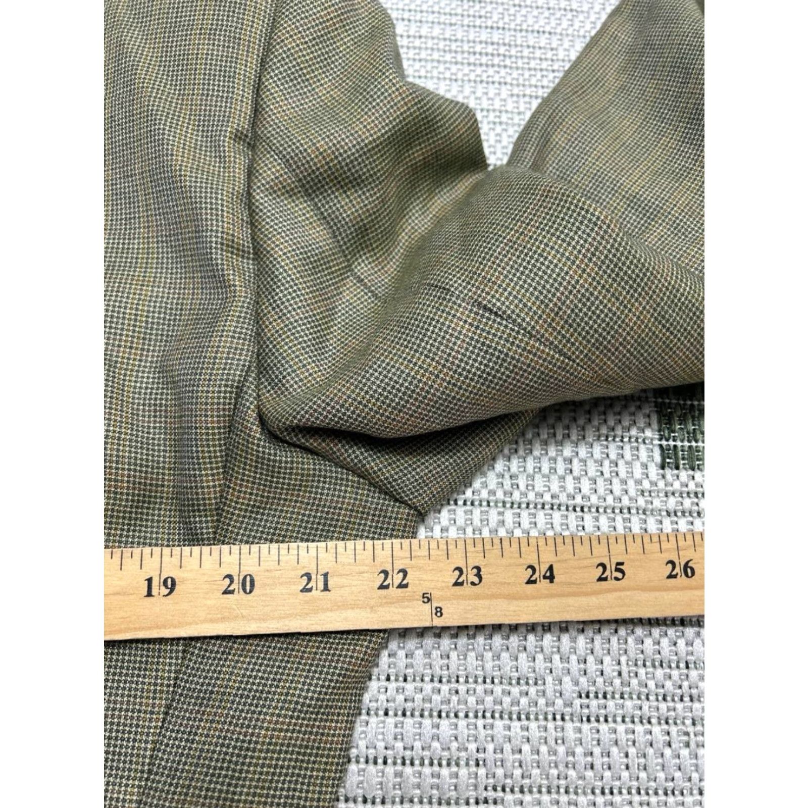 Ermenegildo Zegna Ermenegildo Zegna Suit Jacket Men 44 Green Plaid Cashmere 2 Piece Modern Notch Single-Breasted Casual Senior? Size 44R - 6 Thumbnail