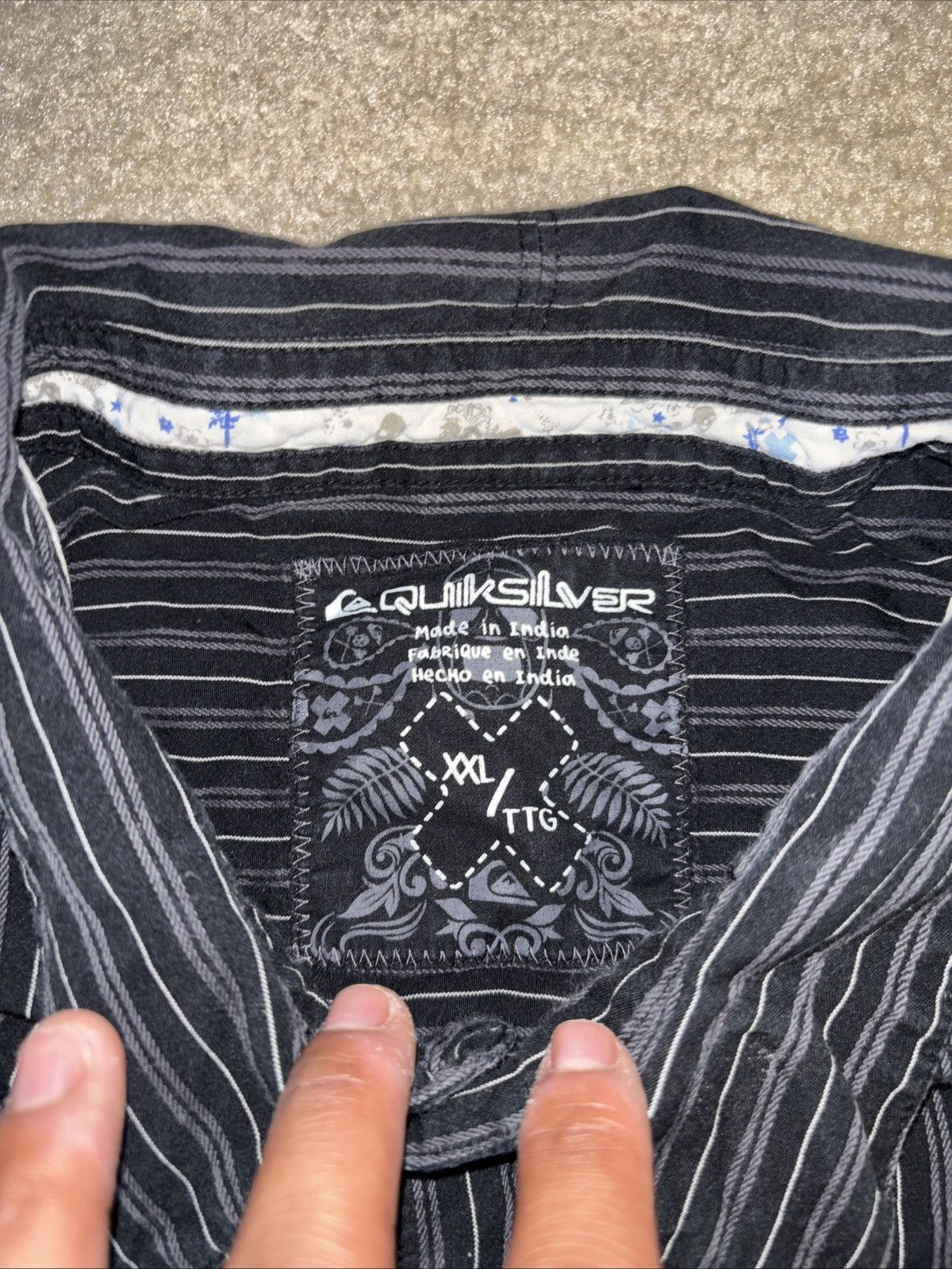 Quiksilver Quicksilver Long Sleeve Button Down Shirt Mens XXL Size US XXL / EU 58 / 5 - 3 Thumbnail