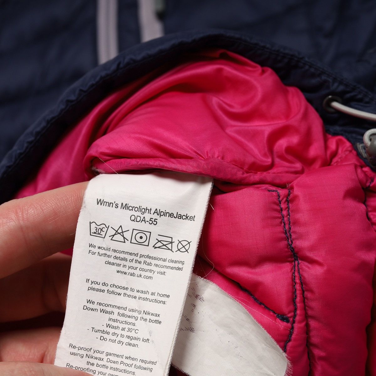 Rab Rab Womens Microlight Alpine Down Jacket Navy Puffer Size M / US 6-8 / IT 42-44 - 10 Thumbnail