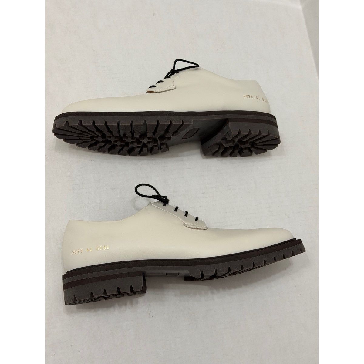 Common Projects COMMON PROJECTS WHITE DERBY SHOES Size US 9 / EU 42 - 14 Thumbnail