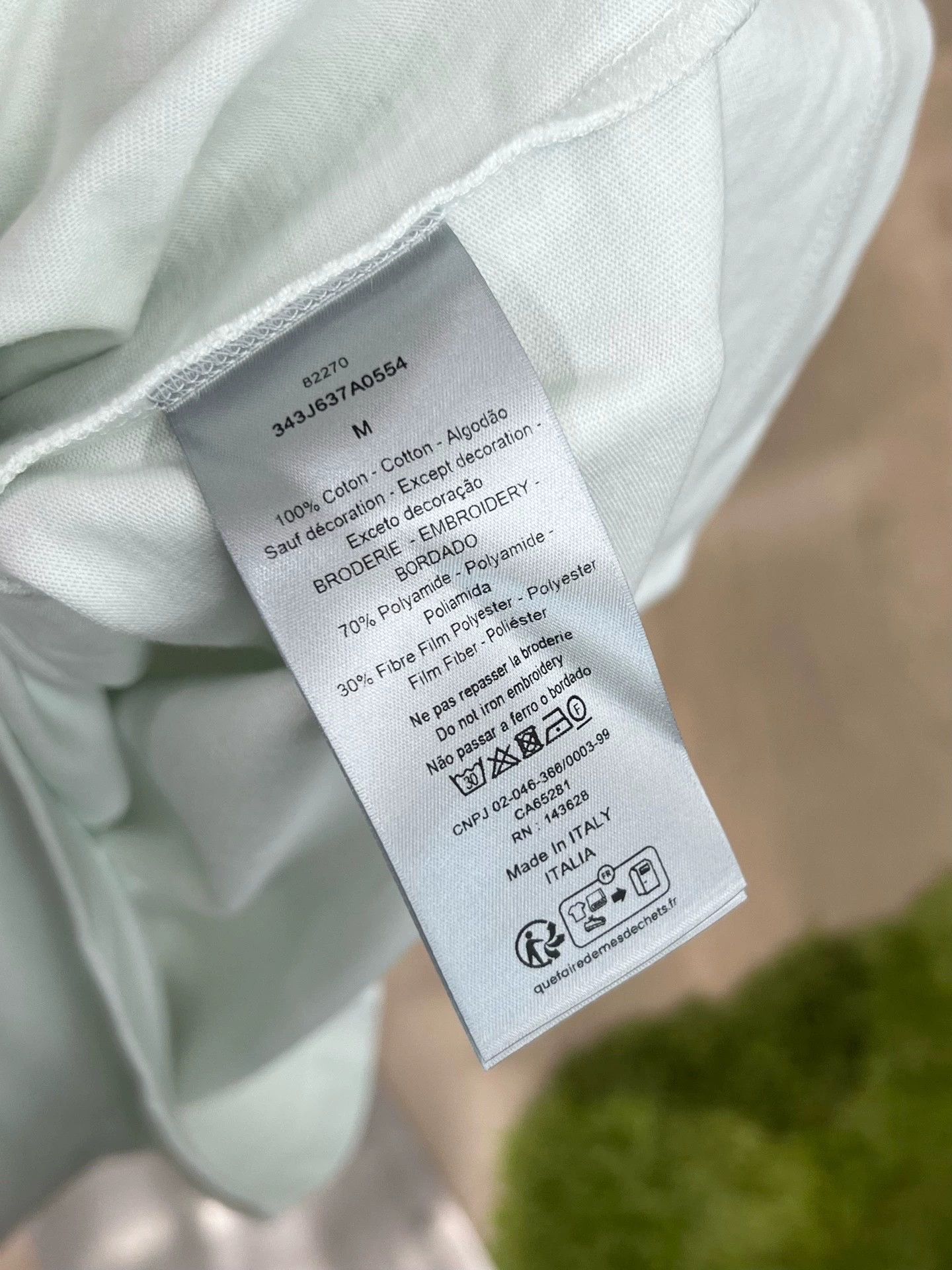 Dior dior logo embroidered mint green t-shirt Size US M / EU 48-50 / 2 - 6 Thumbnail