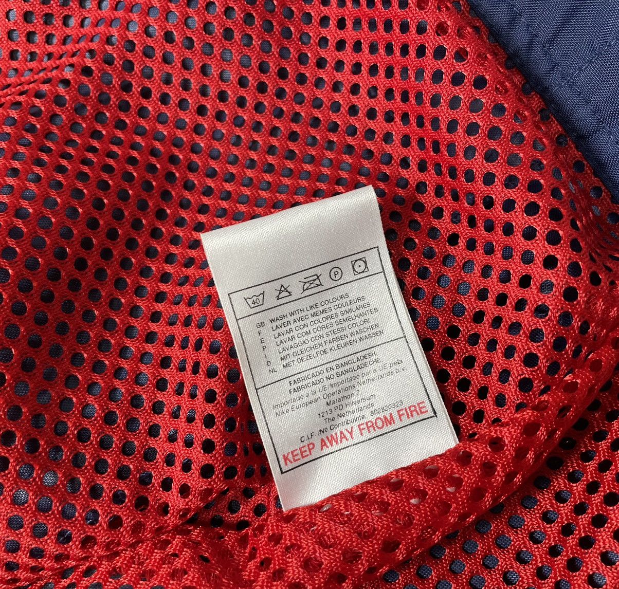 Nike × Vintage Vintage 90's Nike Big Swoosh Logo Drill Y2K Nylon Jacket Size US XL / EU 56 / 4 - 10 Thumbnail