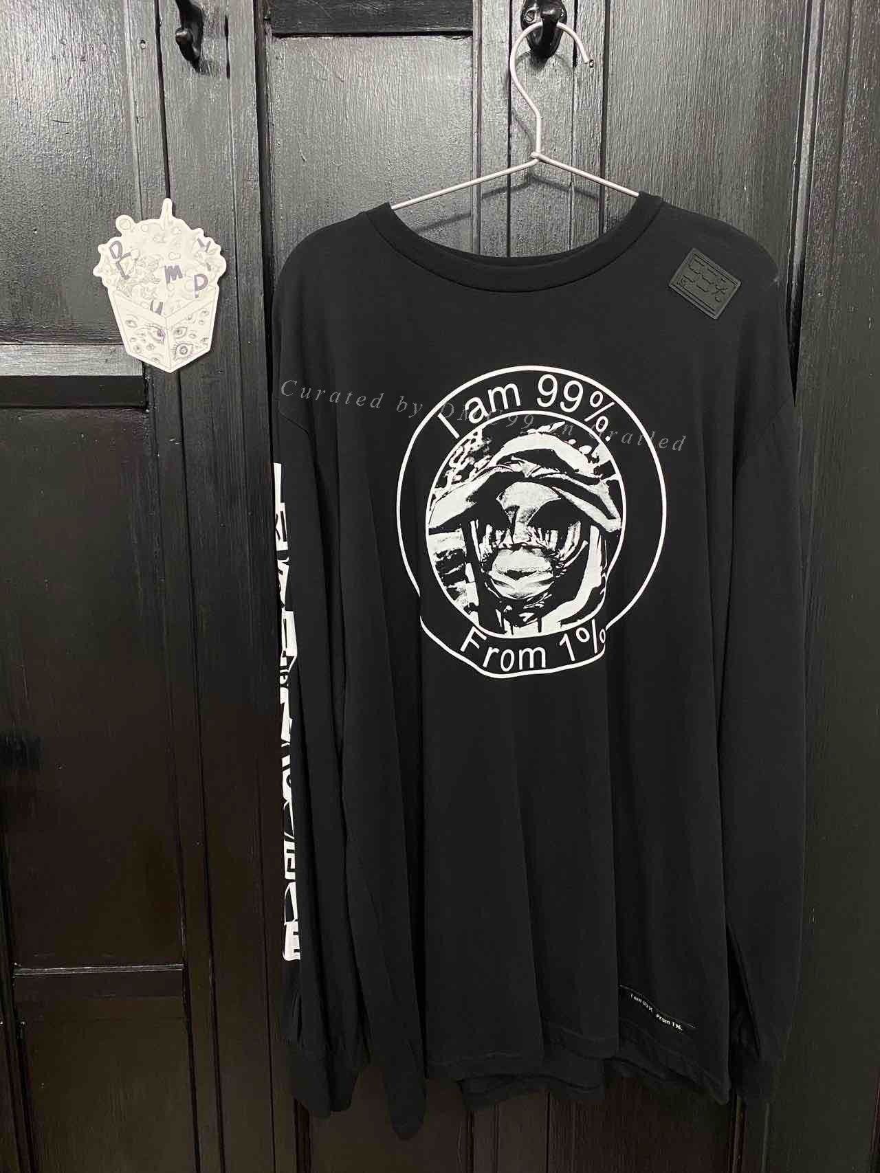 99%IS- 99%is Black Portrait Long Sleeve T-shirt Size US M / EU 48-50 / 2 - 1 Thumbnail