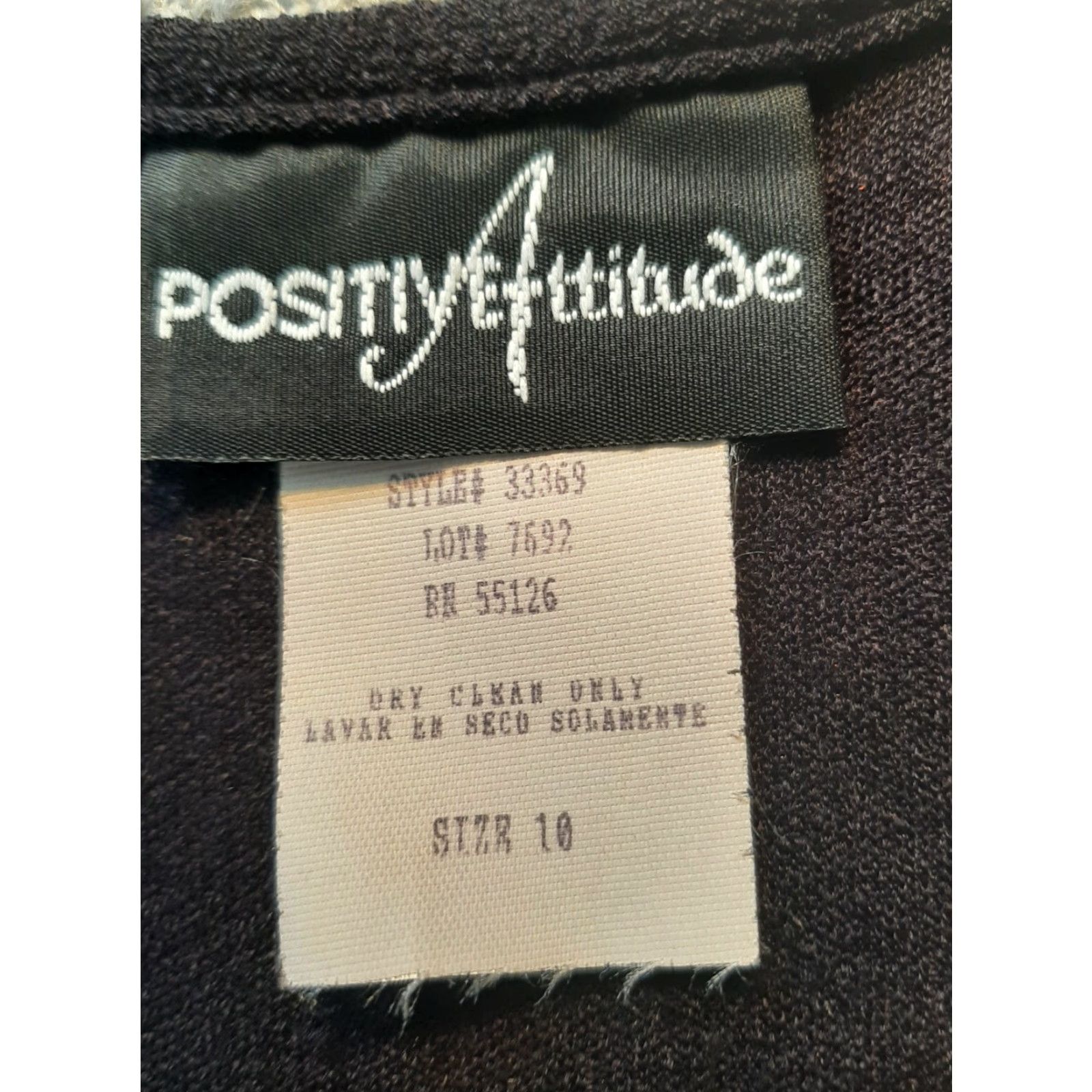Vintage VINTAGE Positive Attitude Blouse Womens Size 10 Black & White Padded Shoulders Short Sleeve Size L / US 10 / IT 46 - 3 Thumbnail