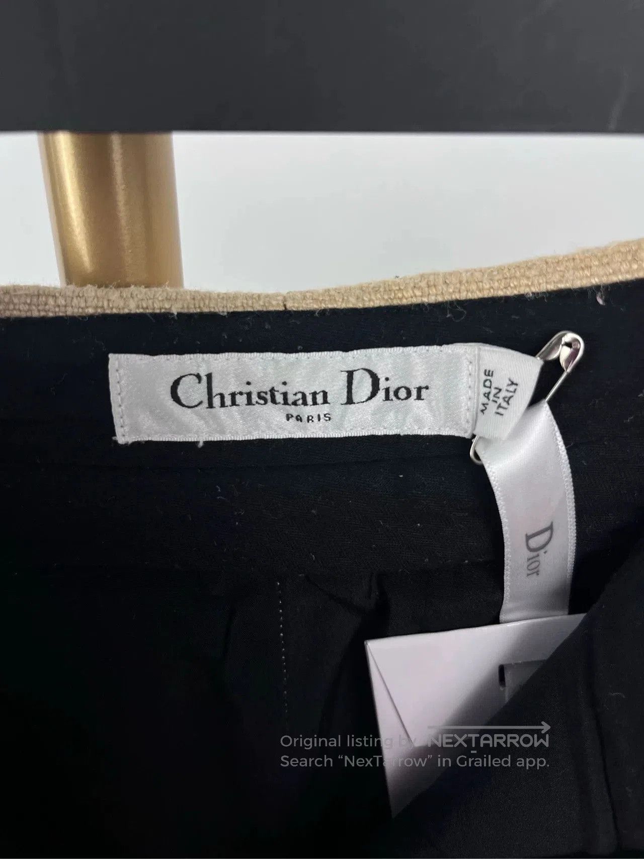 Dior dior beige woven print shorts size 34. Size US 34 / EU 50 - 4 Thumbnail