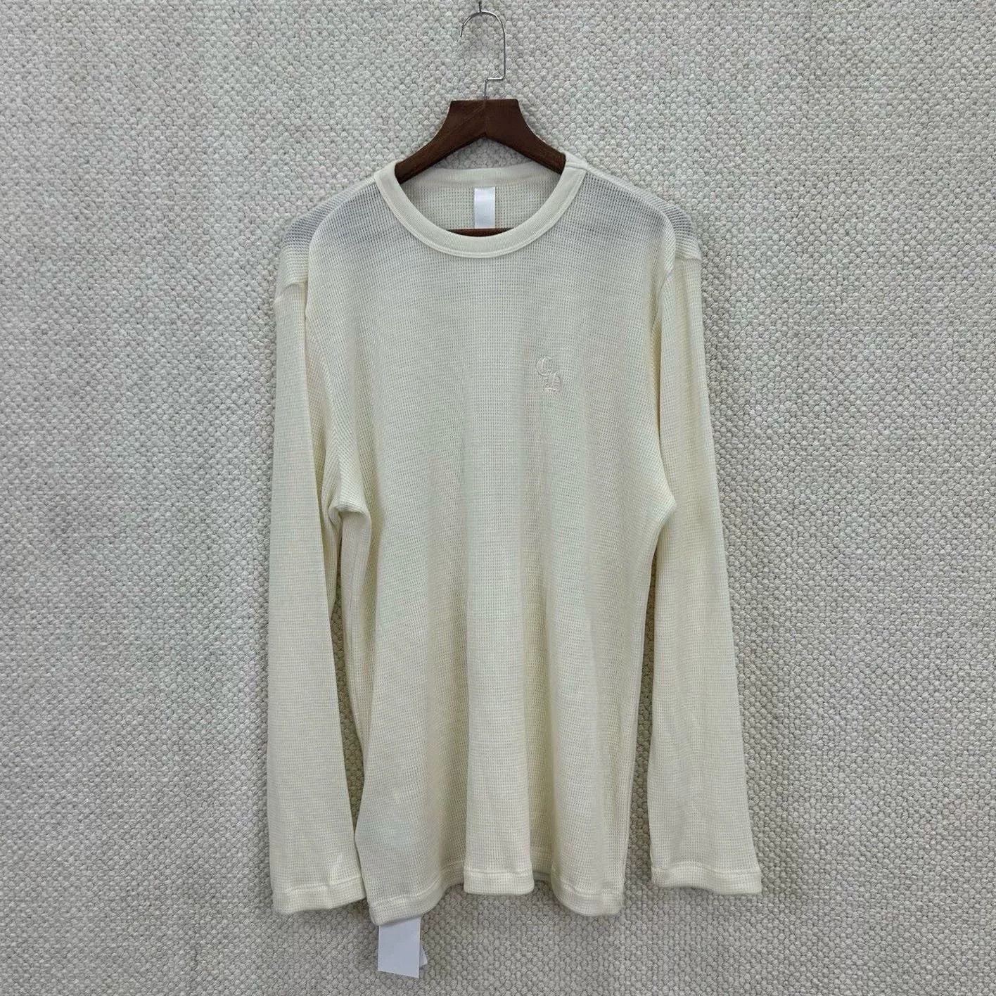 Chrome Hearts Beige Long Sleeve Waffle Top