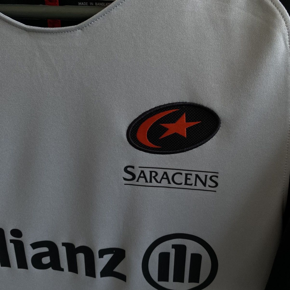 Nike Mens Nike Saracens Rugby Allianz Grey Jersey tee Size US S / EU 44-46 / 1 - 3 Thumbnail
