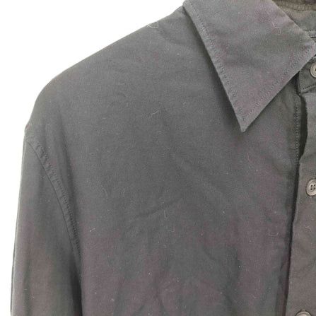 Yohji Yamamoto POUR HOMME 21ss BLACK PATCH TWILL SIDE HEM GUSSET BLOUS Size US M / EU 48-50 / 2 - 5 Thumbnail