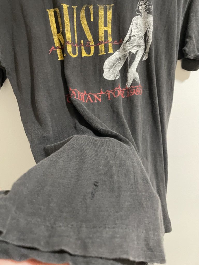 Vintage Vintage Rush 1980 Canadian Tour Band T-Shirt Size US S / EU 44-46 / 1 - 4 Thumbnail