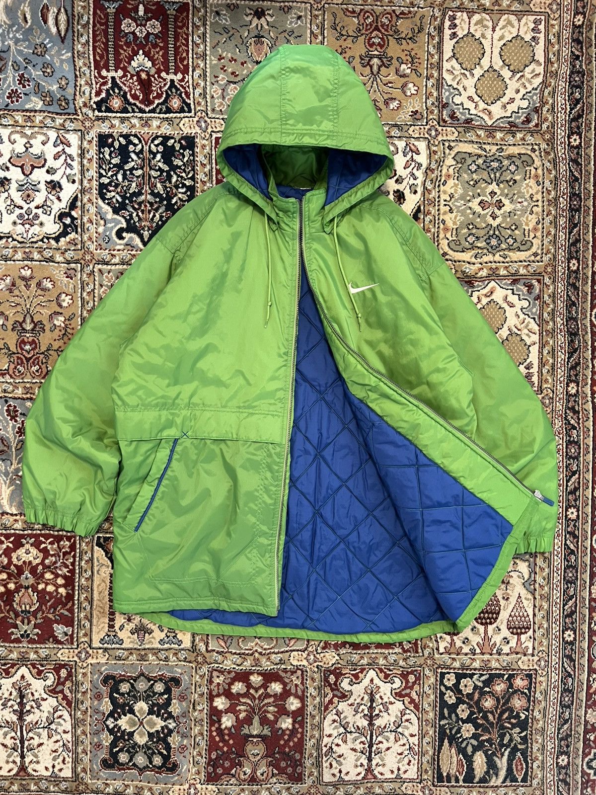 Nike Nike Vintage 90s Big Logo Swoosh Puffer Streetwear XXL Hype Size US XXL / EU 58 / 5 - 2 Thumbnail
