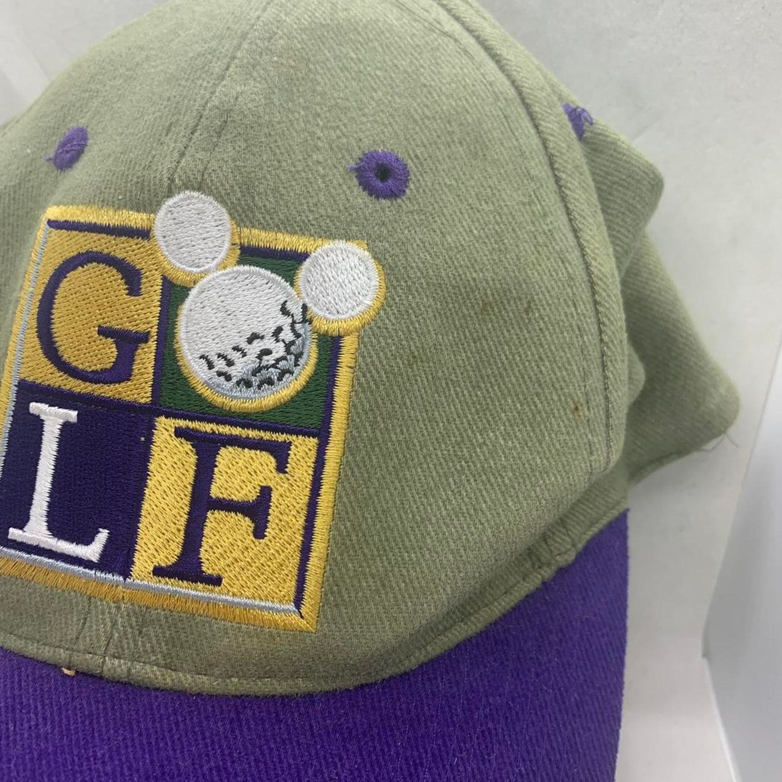 Drew Pearson vintage 90’s DISNEY MICKEY MOUSE GOLF strap back dad hat cap Size ONE SIZE - 2 Thumbnail