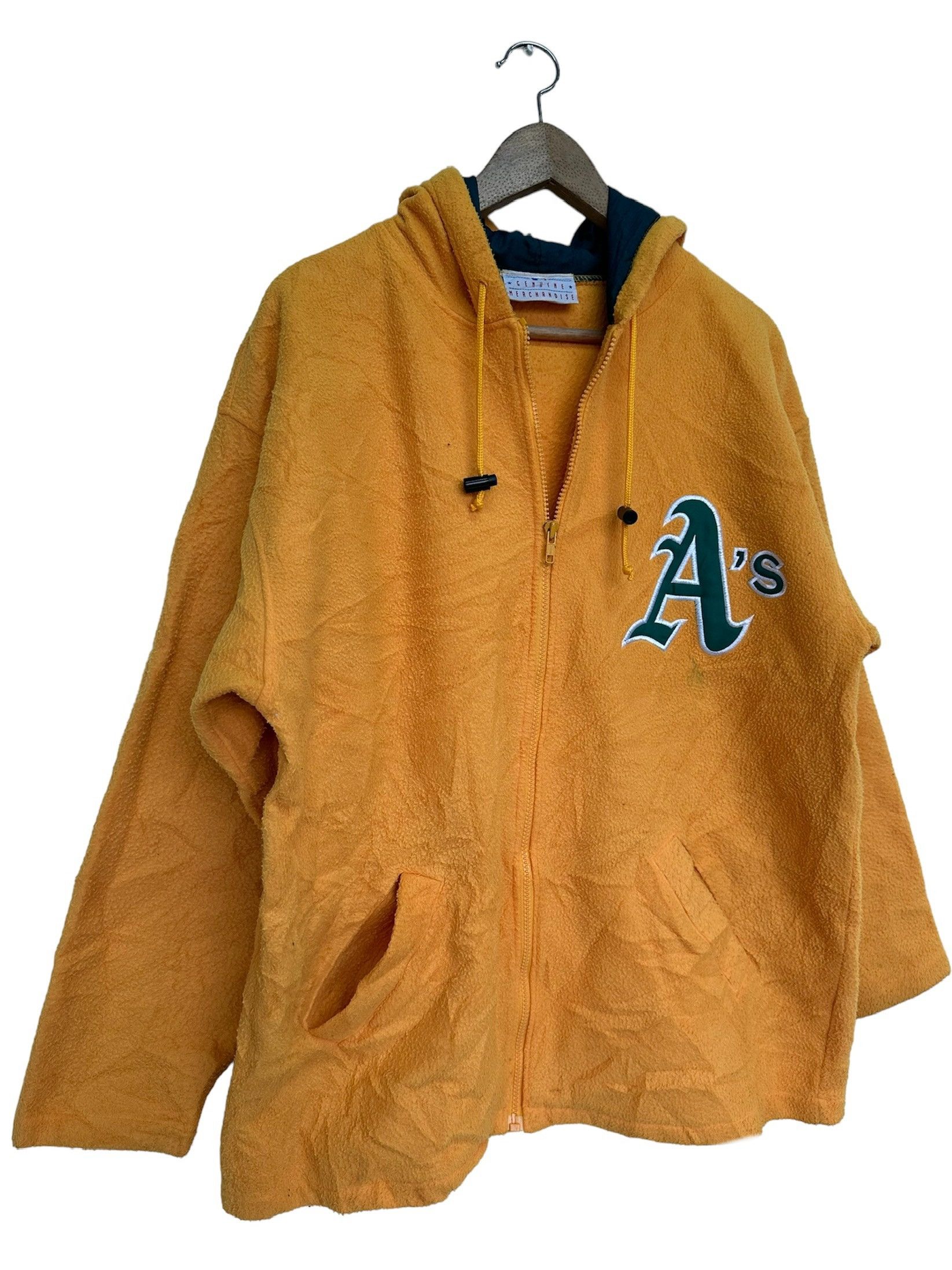 Vintage 1995 MLB Oakland Athletics A's Fleece Hoodie Jacket