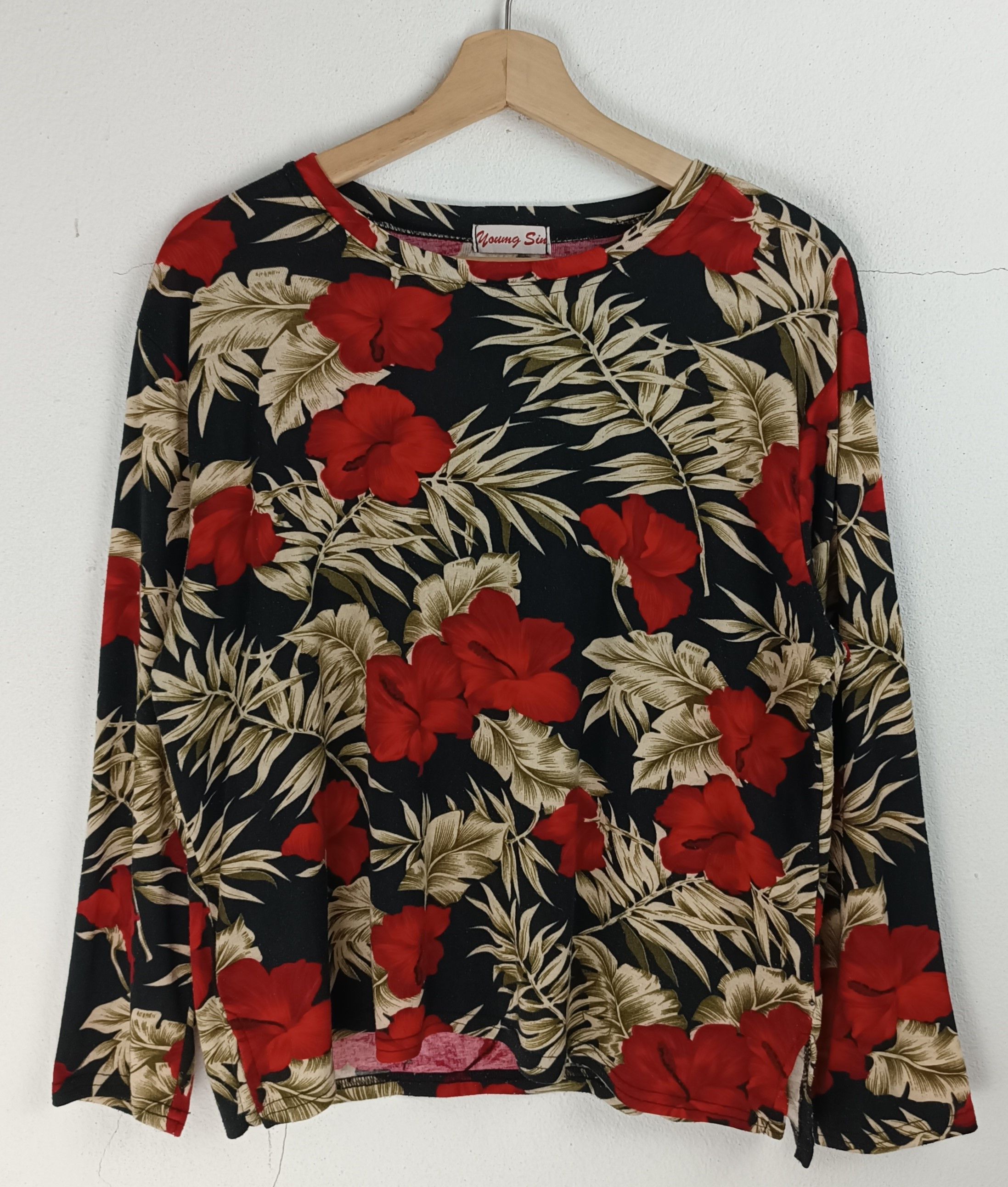 Other VINTAGE FLORAL FLOWER HIBISCUS PUNK ROCK STYLE GRUNGE Size M / US 6-8 / IT 42-44 - 3 Thumbnail