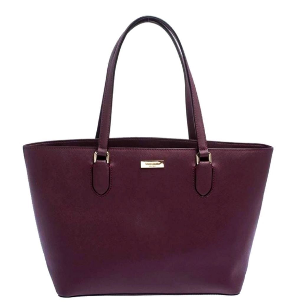 Kate Spade Dally Laurel Saffiano Leather Tote - Plum Medium