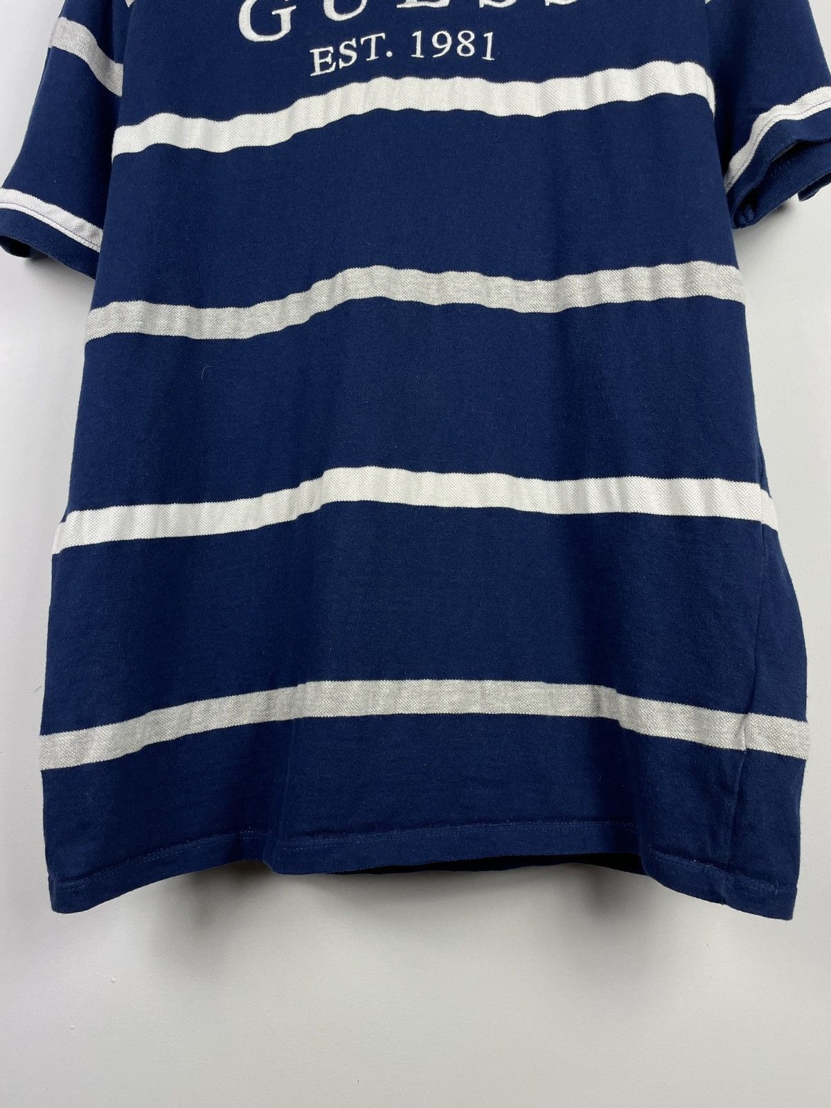 Guess × Vintage Guess Los Angeles Striped T-shirt Size US S / EU 44-46 / 1 - 7 Thumbnail
