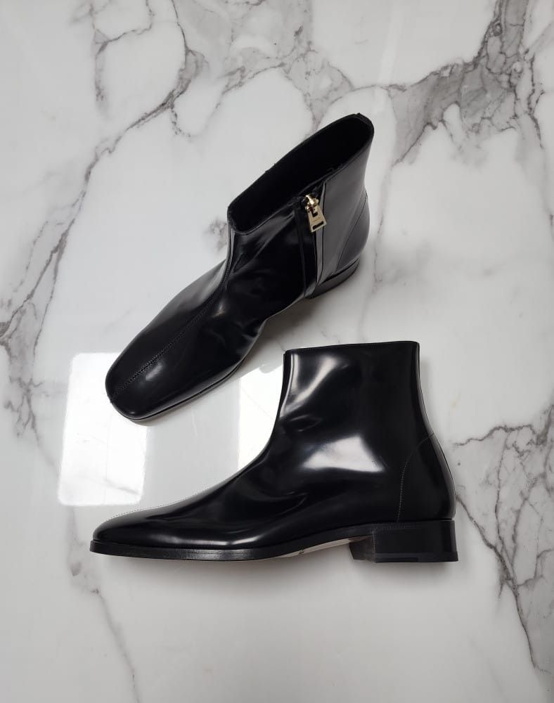 Tom Ford o1sm1stk0824 Zipper Detail Midrun Chelsea Boots in Black Size US 8.5 / EU 41-42 - 3 Thumbnail