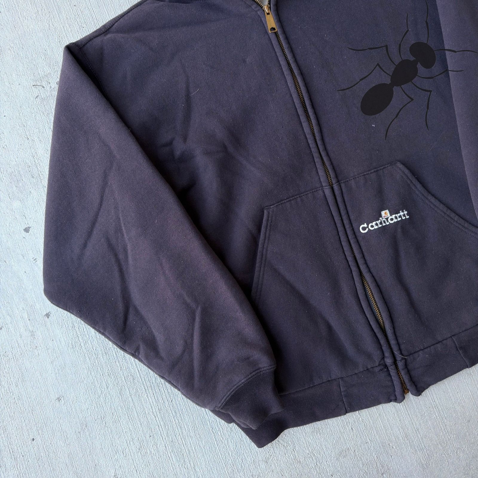 Carhartt × Vintage Carhartt black hoodie work wear sweatshirt Size US XL / EU 56 / 4 - 3 Thumbnail