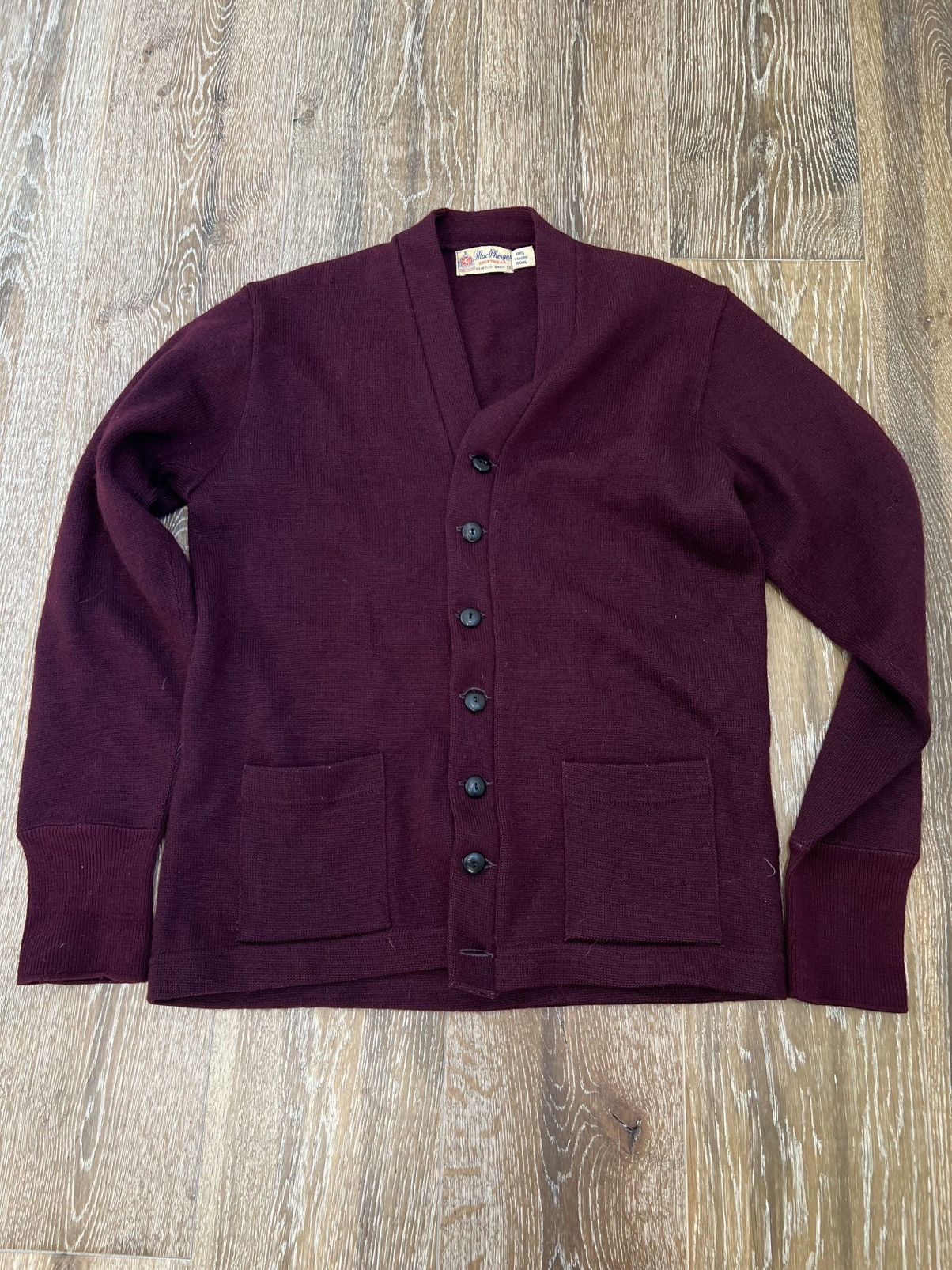 Vintage Vintage Mac Phergus Sportswear Virgin Wool Knit Cardigan Size US M / EU 48-50 / 2 - 1 Thumbnail