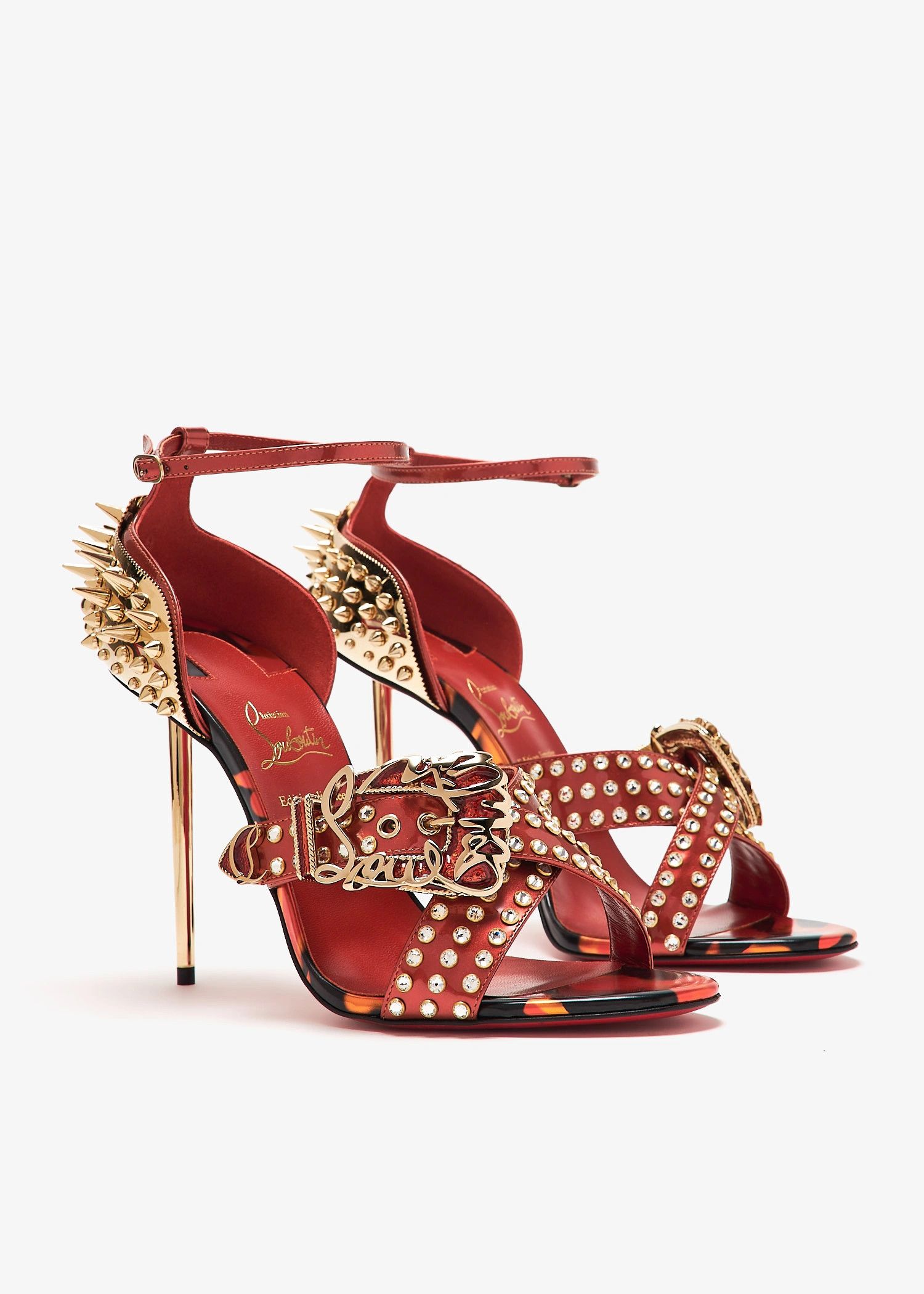 Christian Louboutin o1s1wg111025 Heels in Red Hot Size US 11 / IT 41 - 3 Thumbnail