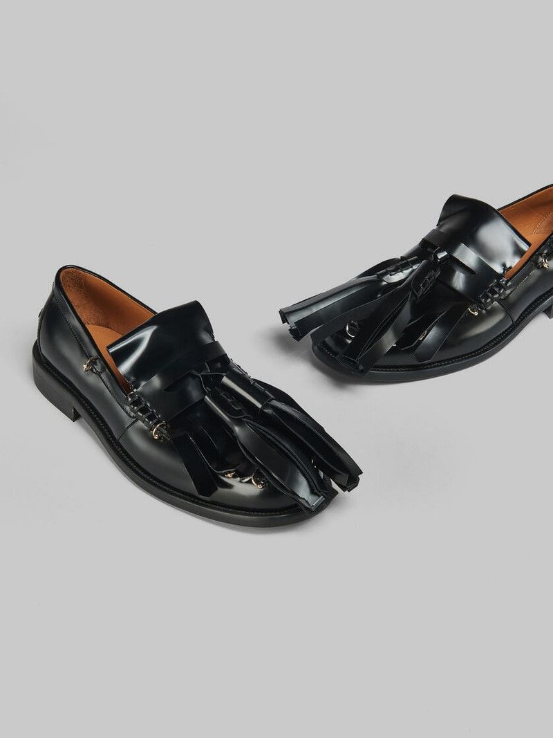 Marni o1w1db11125 Leather Bambi Loafer in Black Size US 9 / IT 39 - 3 Thumbnail
