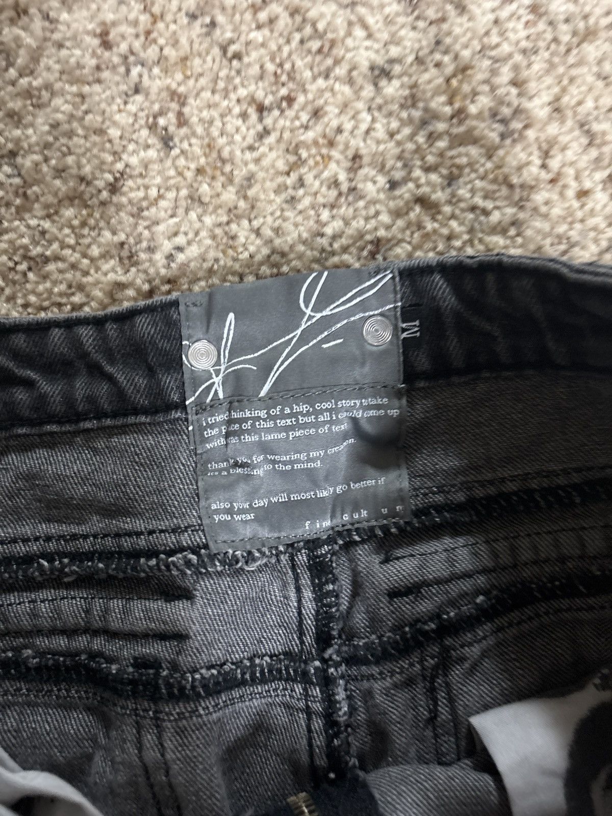 Other Fine Culture “Two Tone Denim” Jeans Size US 32 / EU 48 - 4 Thumbnail