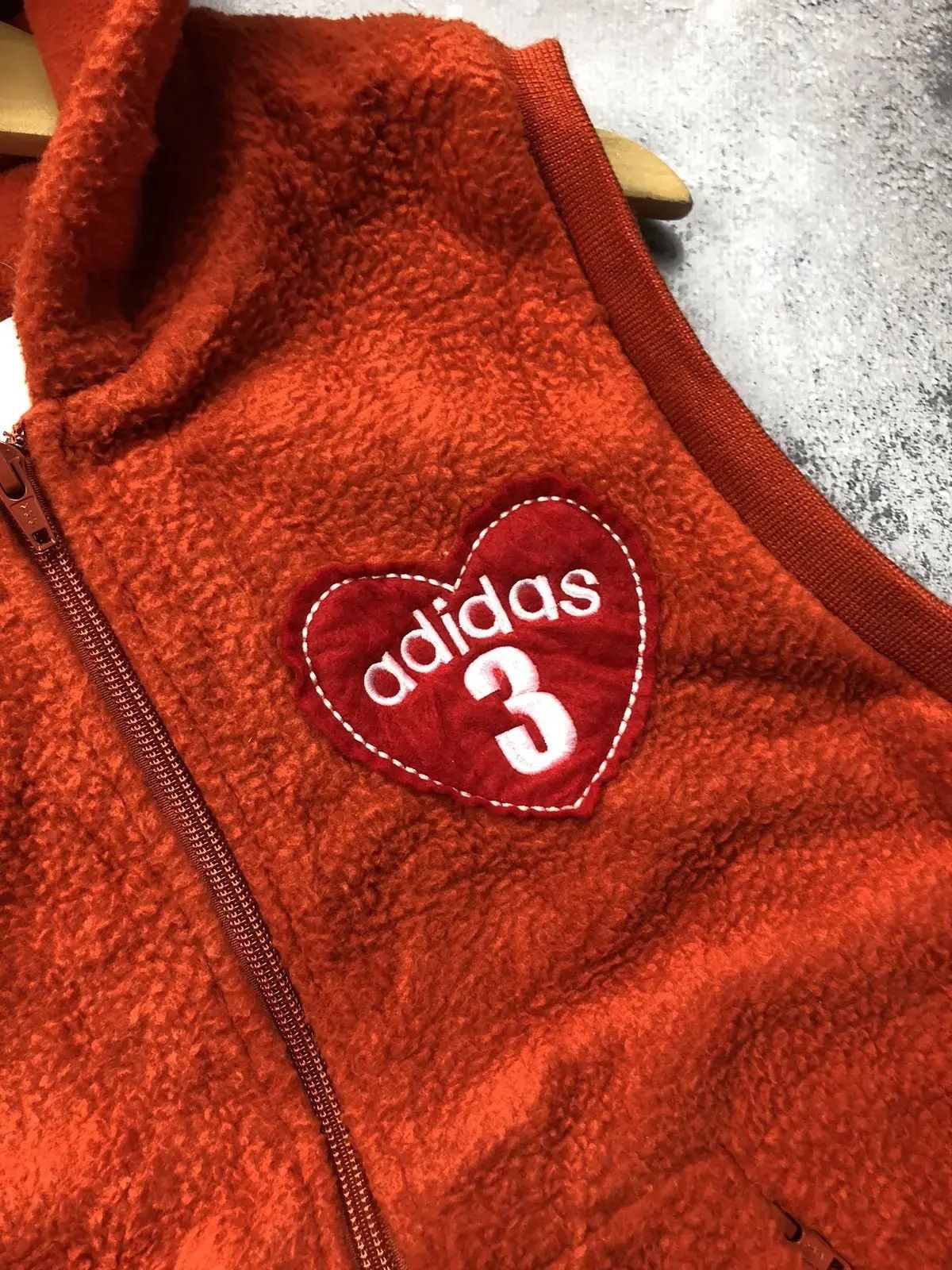 Adidas ADIDAS Hype NEW Sherpa Vest MiniLogo Hype Streetwear Orange Size S / US 4 / IT 40 - 5 Thumbnail