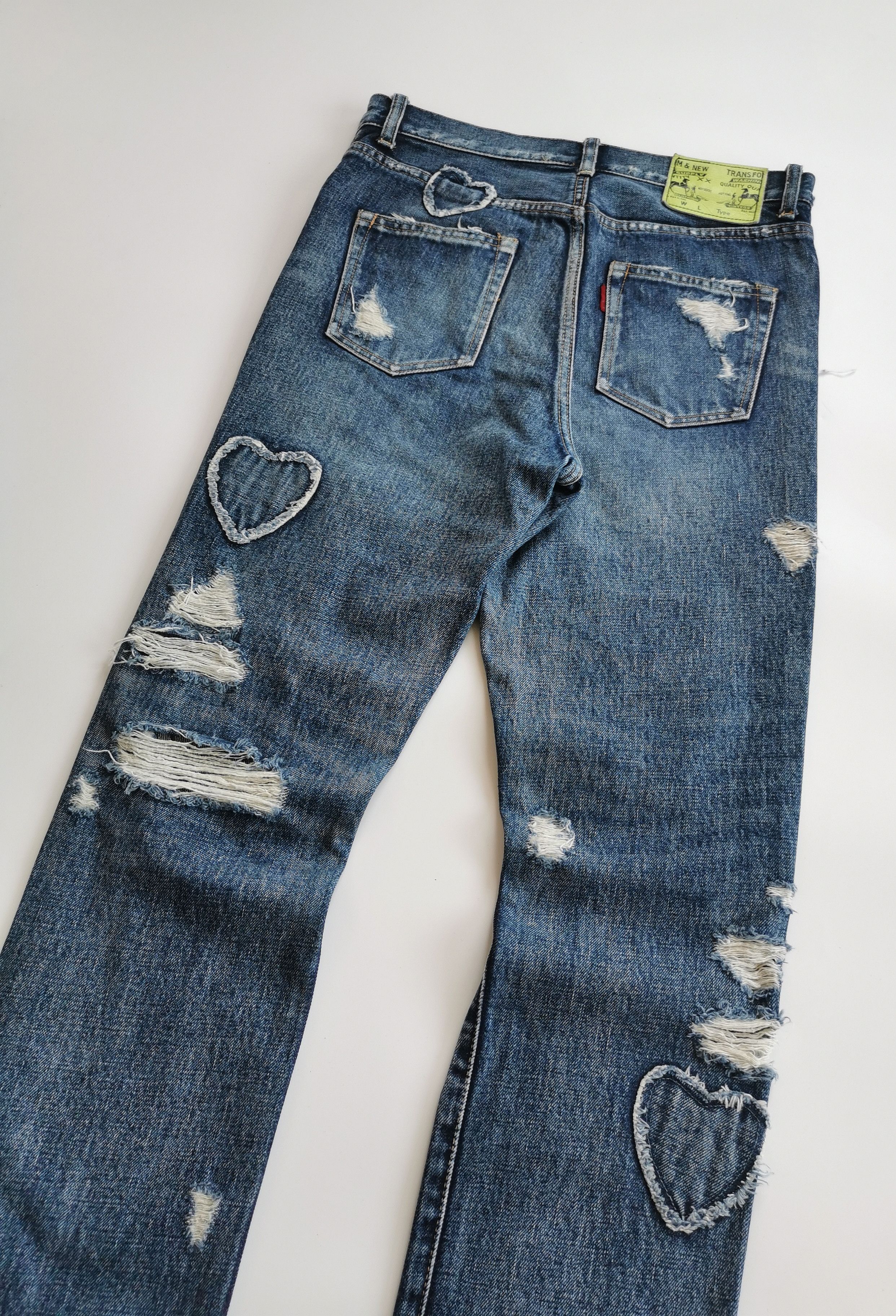 Kapital RNA INC. Slang distressed patchwork denim jeans Size US 29 - 10 Thumbnail