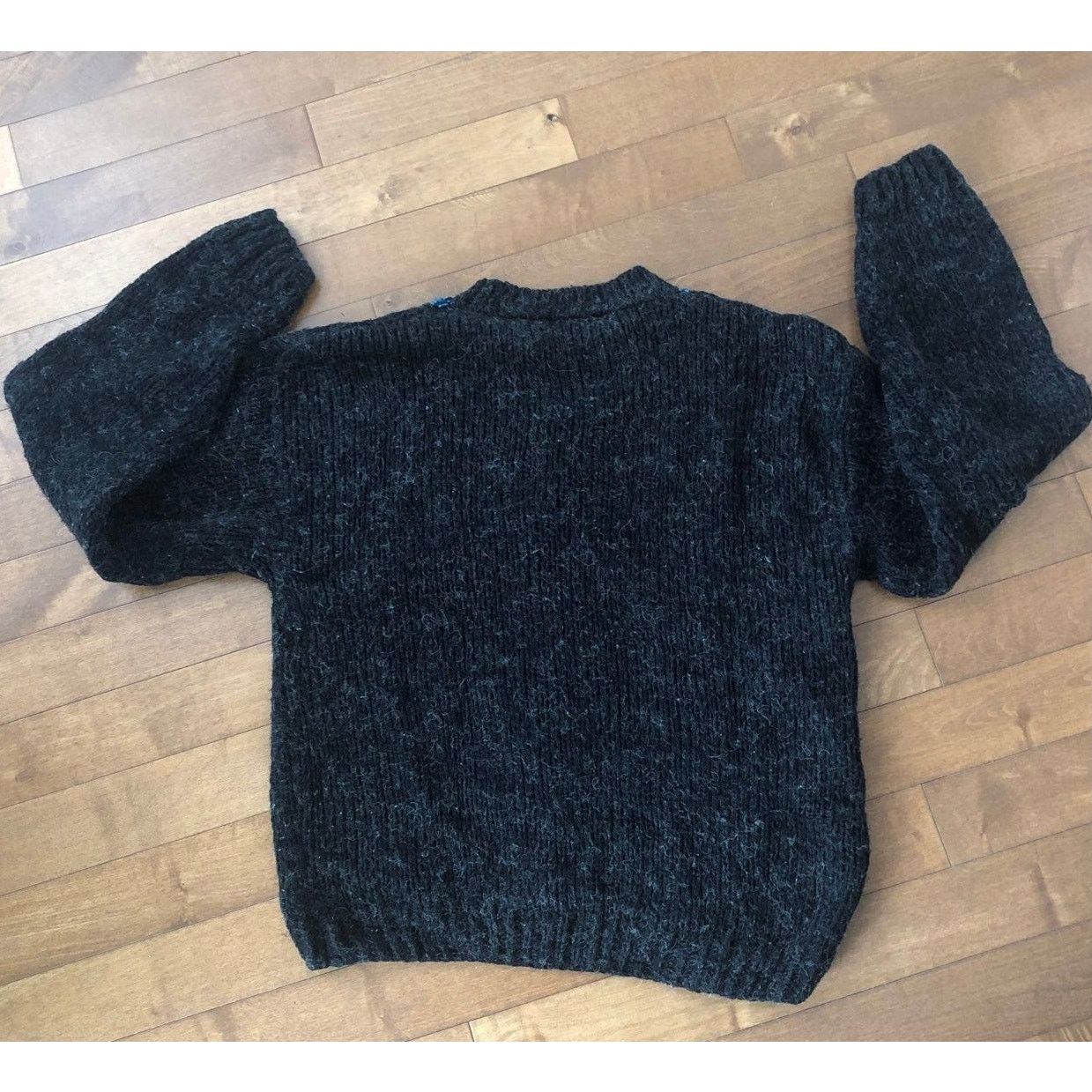Vintage American Vtg 80-90s street scenes sweater black blue medium Size US M / EU 48-50 / 2 - 3 Thumbnail