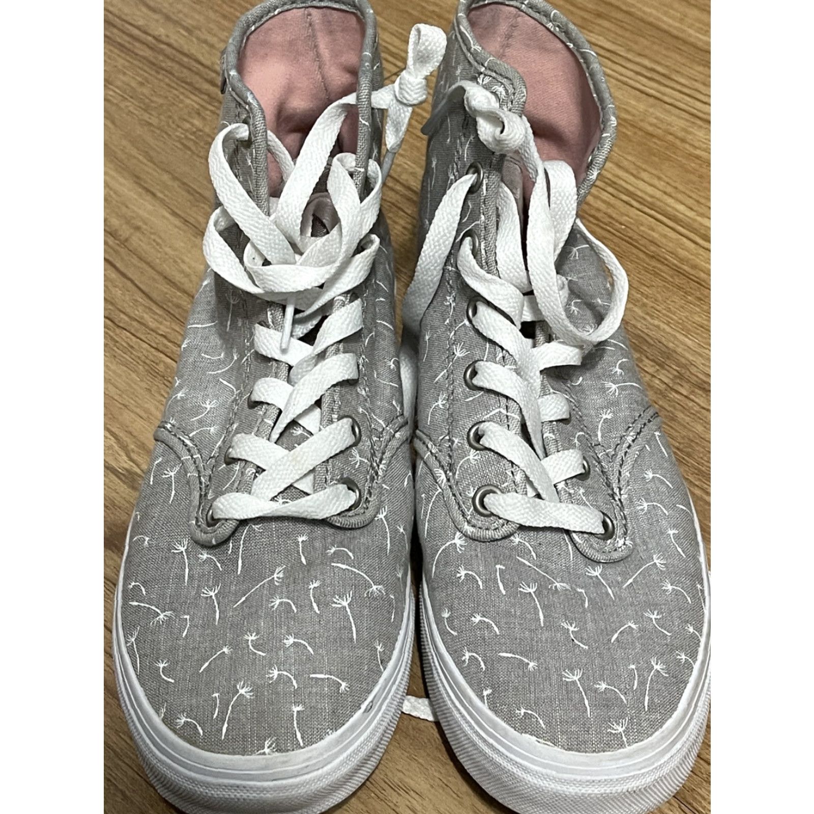 Vans VANS Sneaker Women's High Top Dandelion Print White Grey Size 8 Casual Shoes Size M / US 6-8 / IT 42-44 - 4 Thumbnail