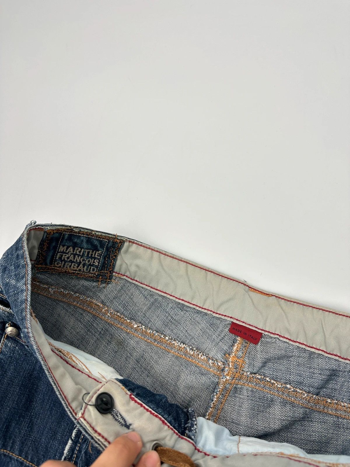 Marithe + Francois Girbaud Marithé + Francois Girbaud SS2001 Denim Destroy Skirt Size 27" / US 4 / IT 40 - 11 Thumbnail