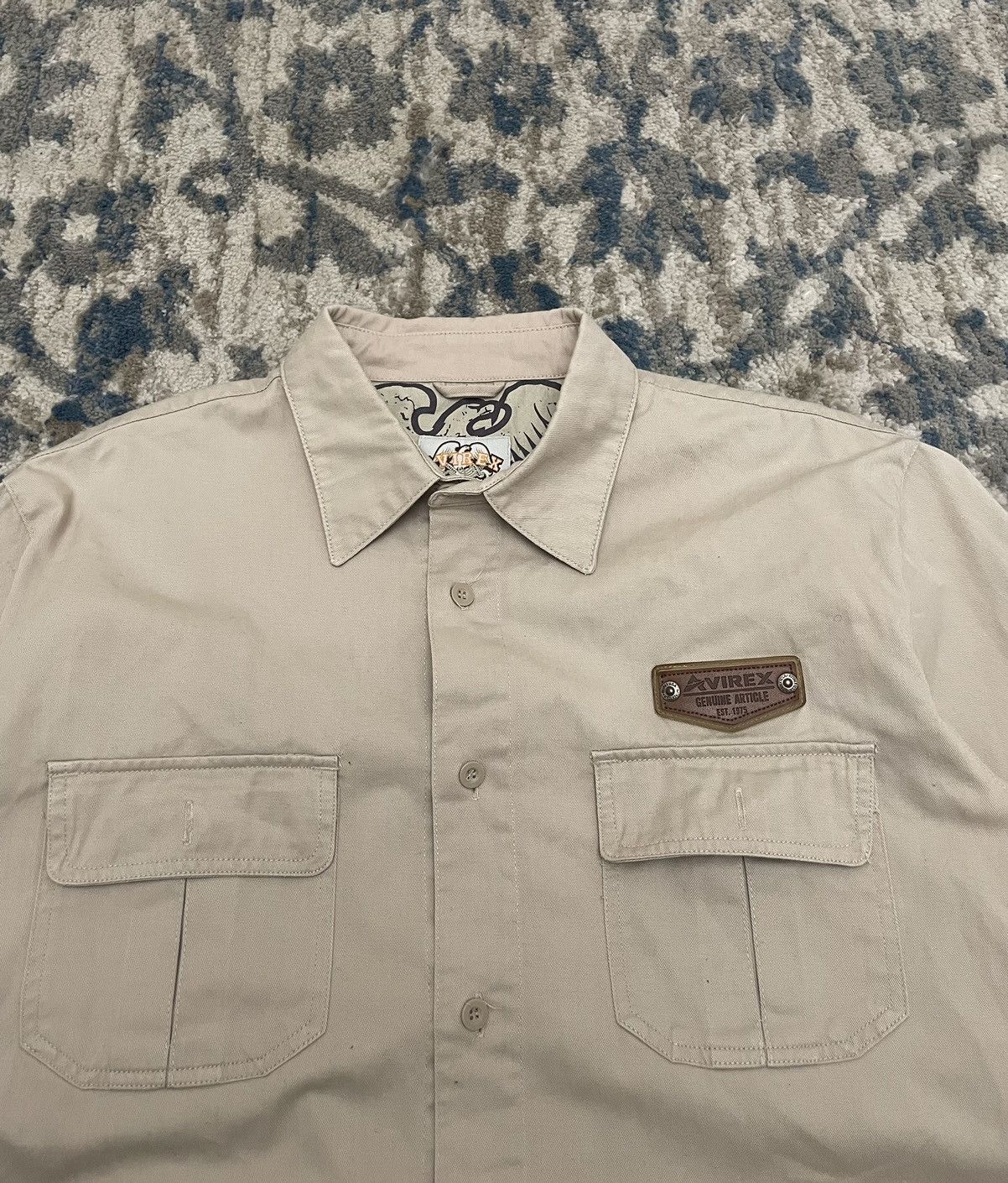 Polo Ralph Lauren Vintage Avirex 90s Brown Button Up Shirt Our Legacy Size US L / EU 52-54 / 3 - 3 Thumbnail