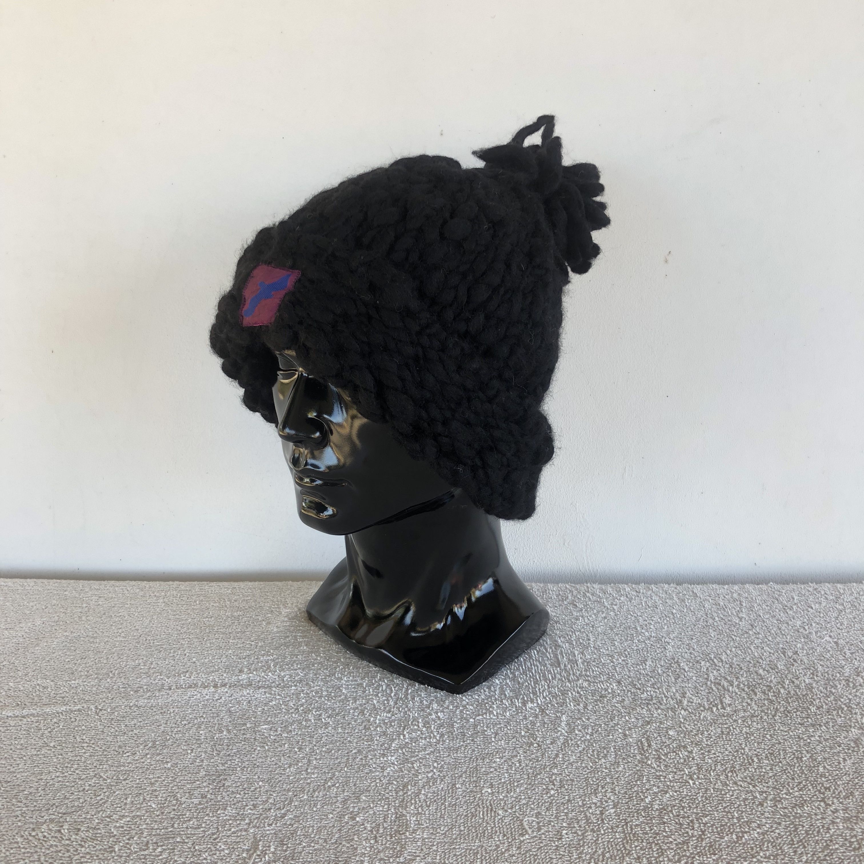 Japanese Brand Vintage Unknown Crochet Homeless Style Beanie Snow Caps Hats Size ONE SIZE - 1 Thumbnail