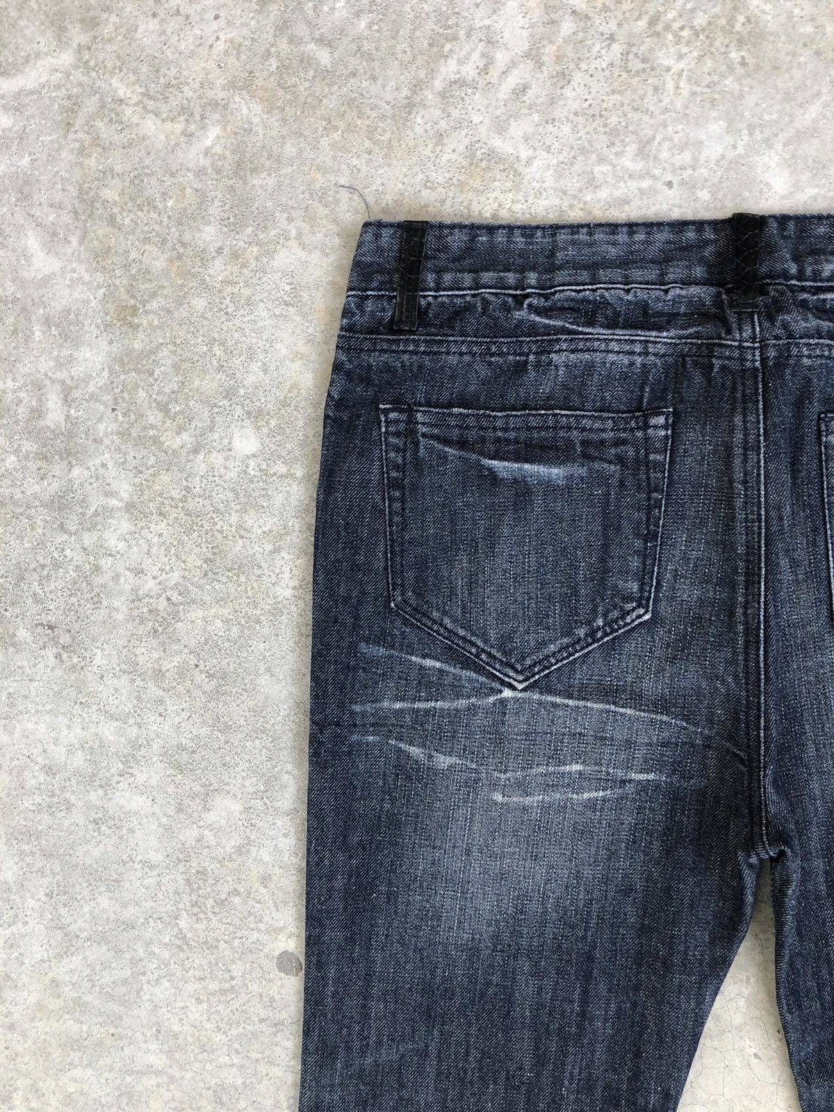 Y2k Blacklabel Sho Flared Jeans Distressed Jeans