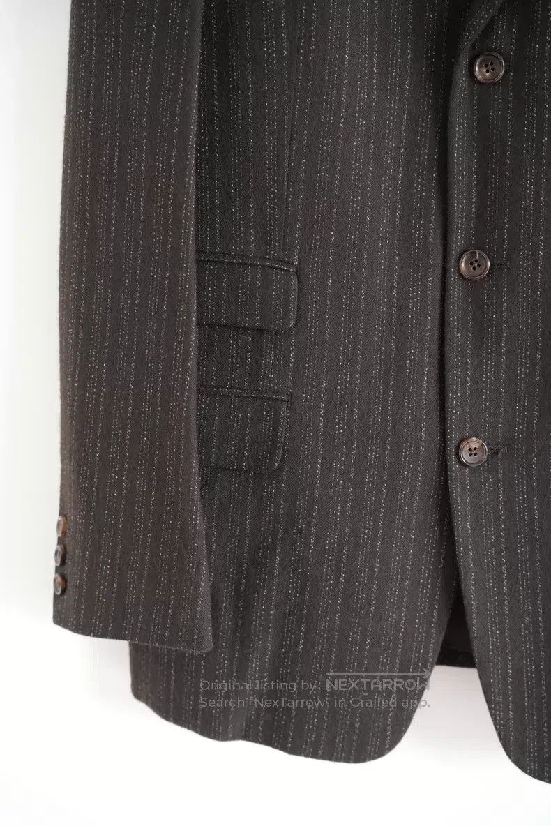 Yohji Yamamoto Yohji Yamamoto size 3 00s dotted wool linen brown and black Size 38R - 4 Thumbnail