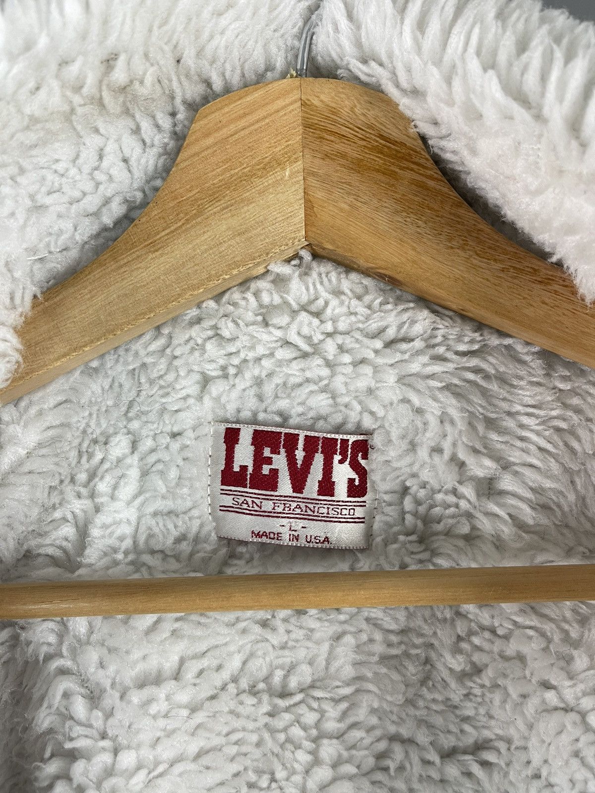 Levi's Levis Stamp 521 Lined Sherpa Trucker Denim Vintage Jacket Size US L / EU 52-54 / 3 - 10 Thumbnail