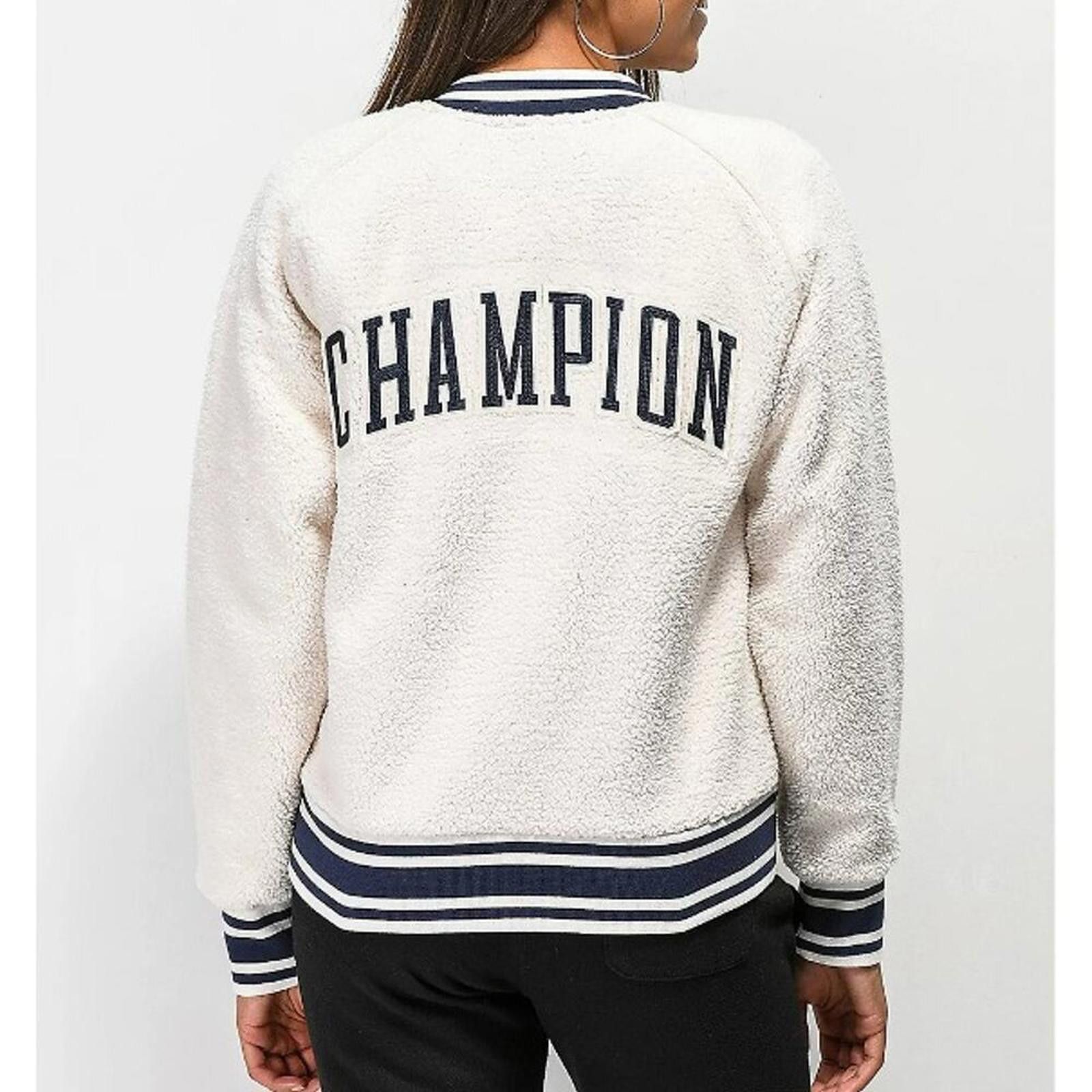 Champion CHAMPION WOMEN'S SHERPA BOMBER JACKET Size S / US 4 / IT 40 - 6 Thumbnail